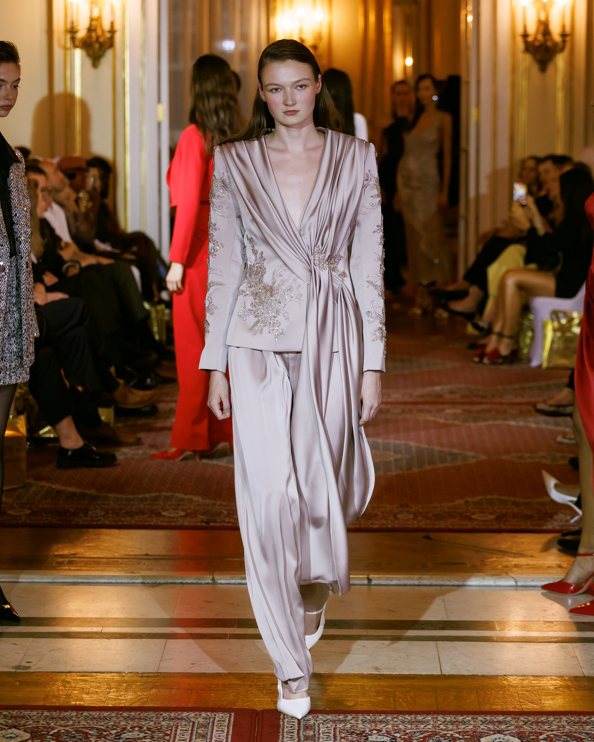 Elise Satin Suit Trousers