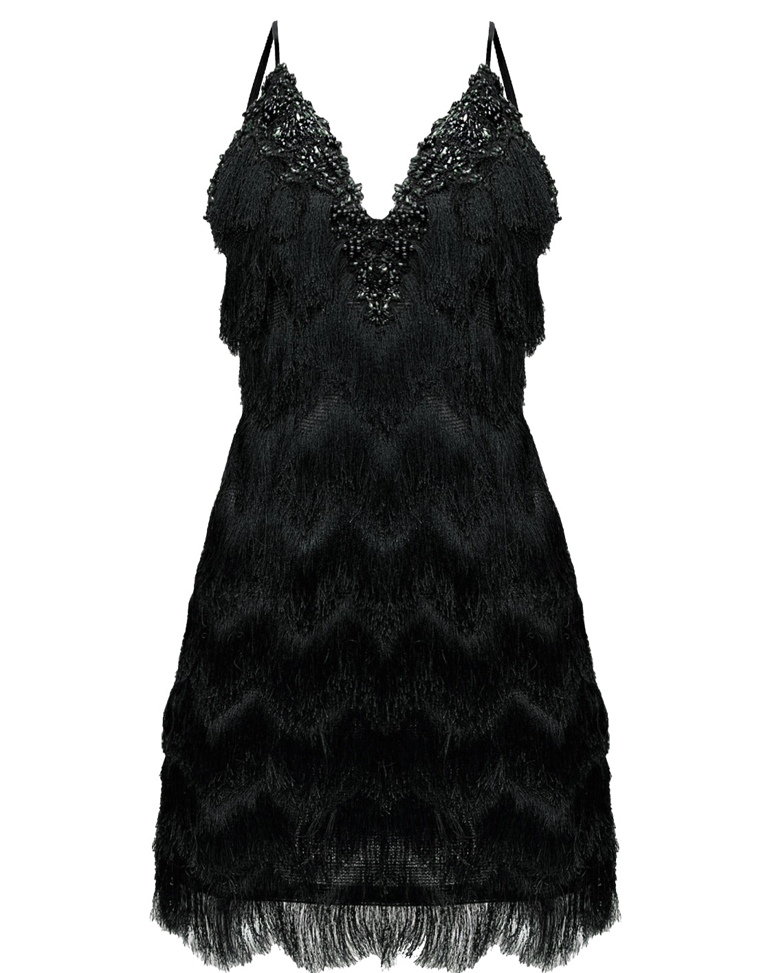 Gatsby Cocktail Dress Black Angelika Jozefczyk