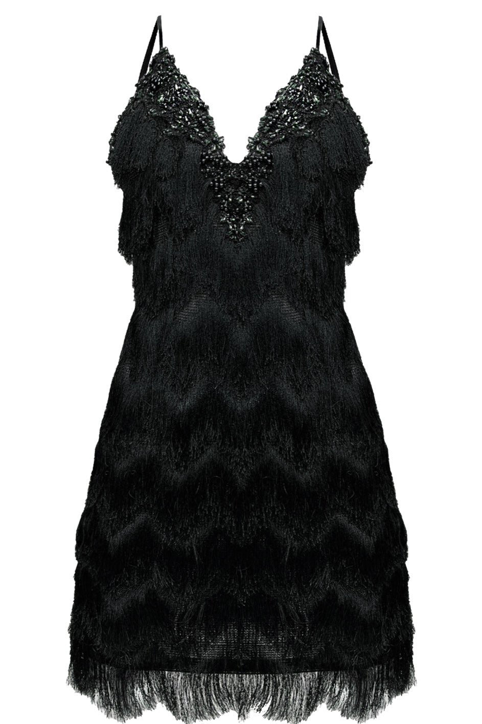 Gatsby Cocktail Dress Black Angelika Jozefczyk