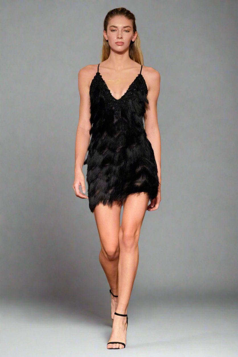 Gatsby Cocktail Dress Black Angelika Jozefczyk 3