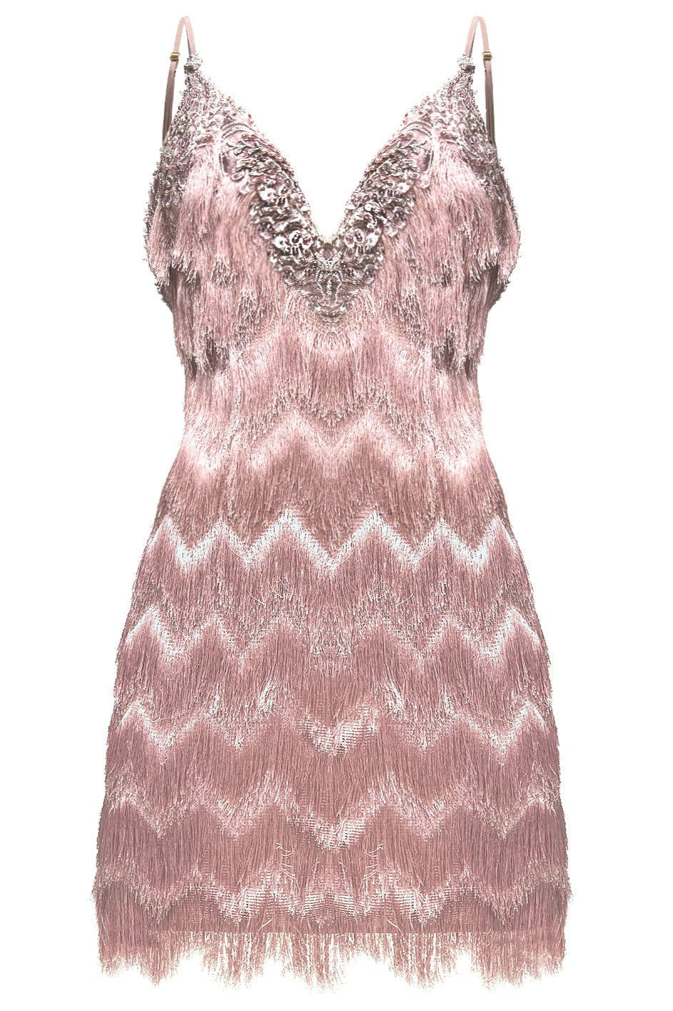 Gatsby Cocktail Dress Dusty Pink Angelika Jozefczyk