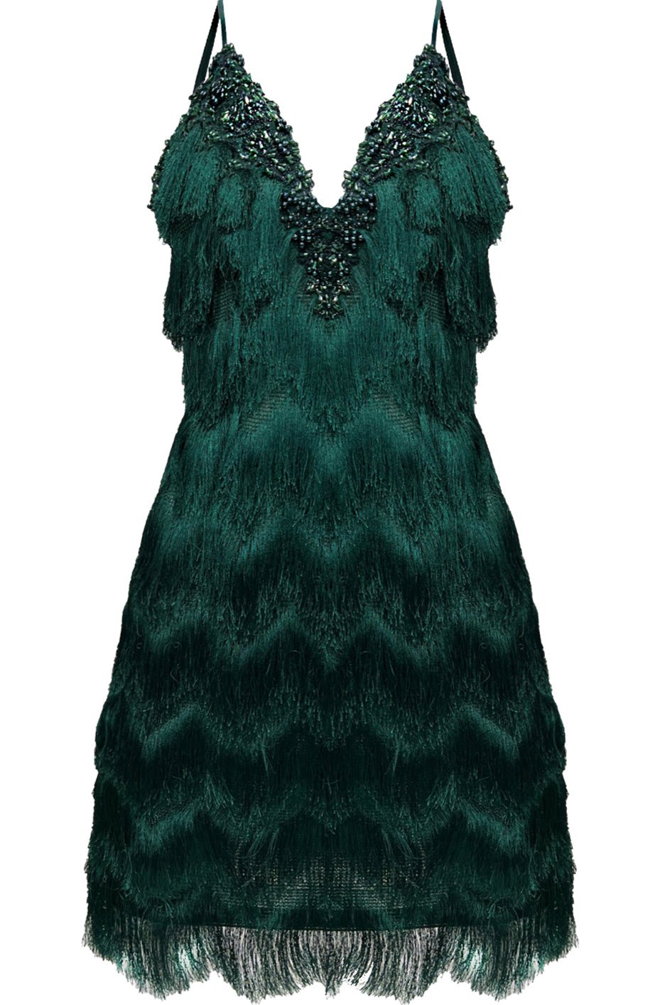 Gatsby Cocktail Dress Emerald  Angelika Jozefczyk