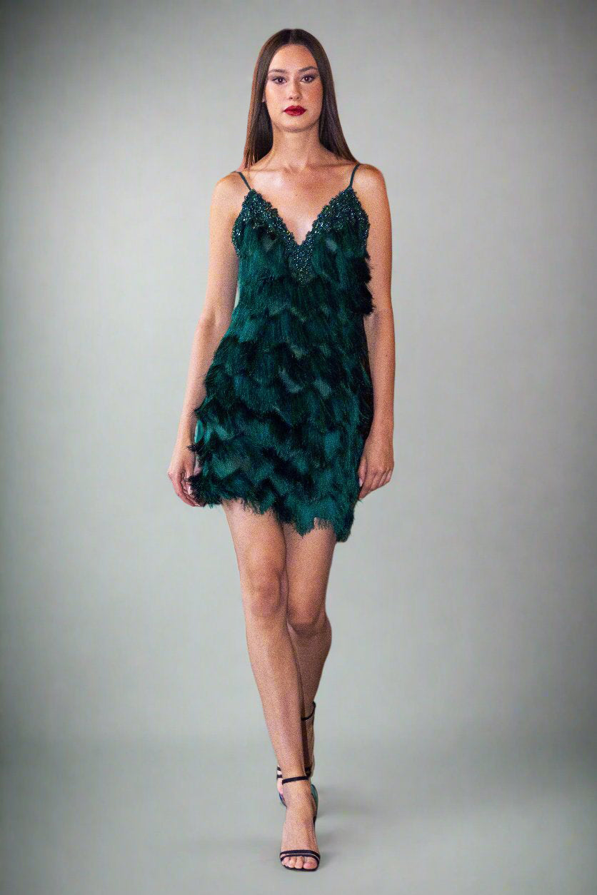 Gatsby Cocktail Dress Emerald Angelika Jozefczyk_1