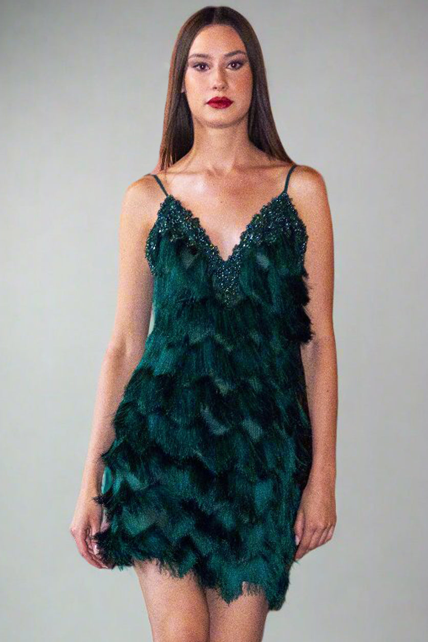 Gatsby Cocktail Dress Emerald Angelika Jozefczyk 6