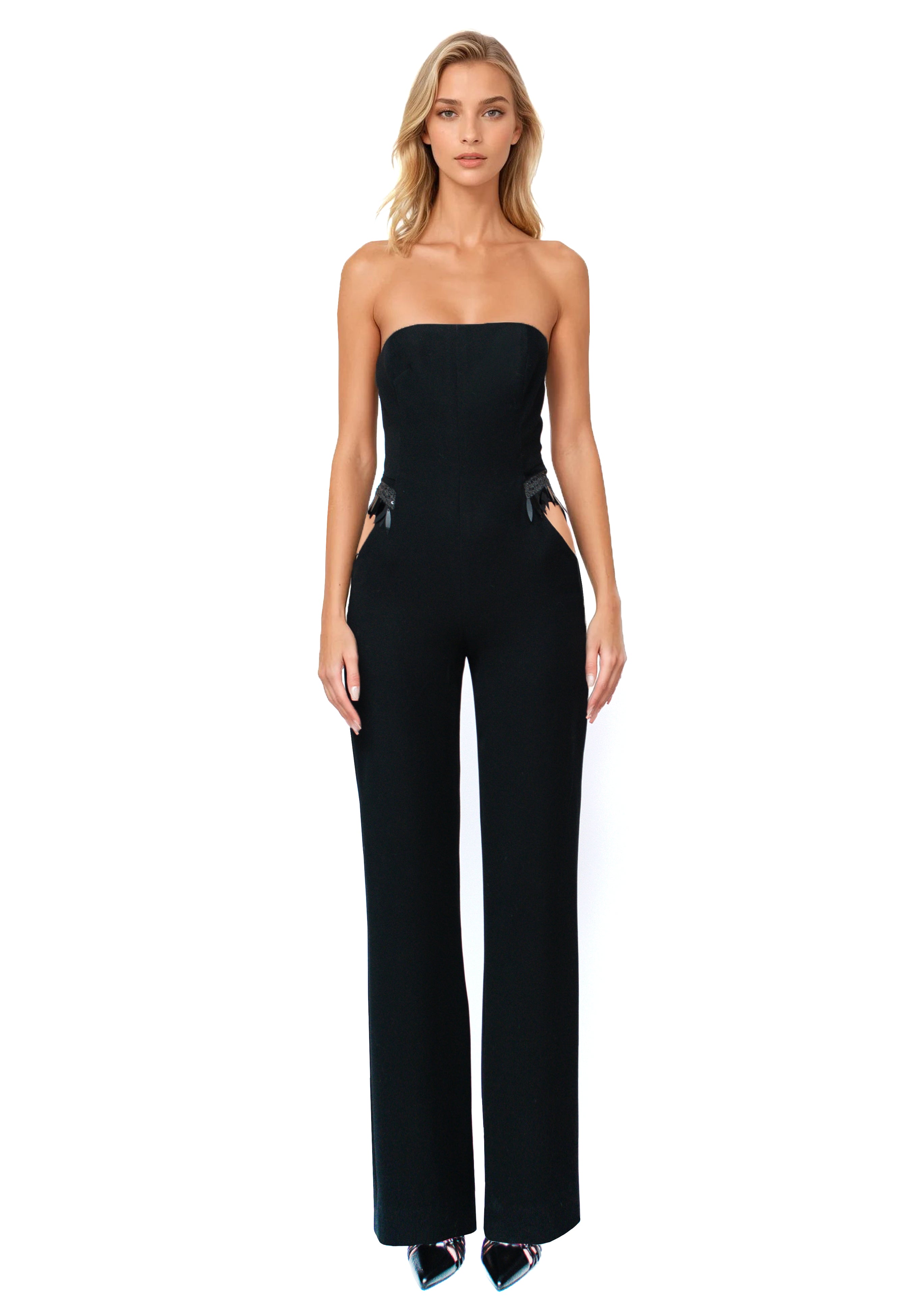 Glam Witch Jumpsuit With Side Slits