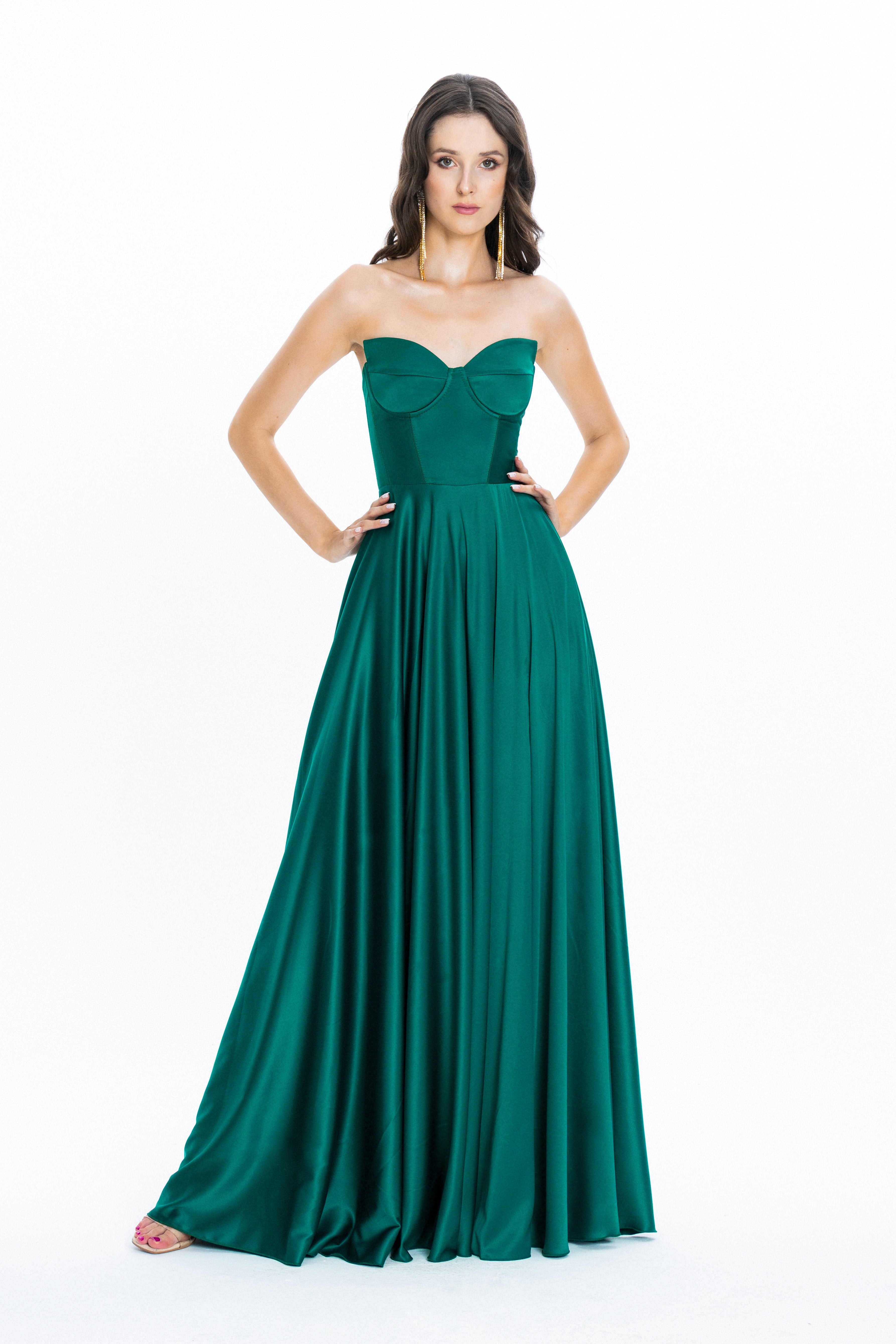 Viena Evening Gown Emerald