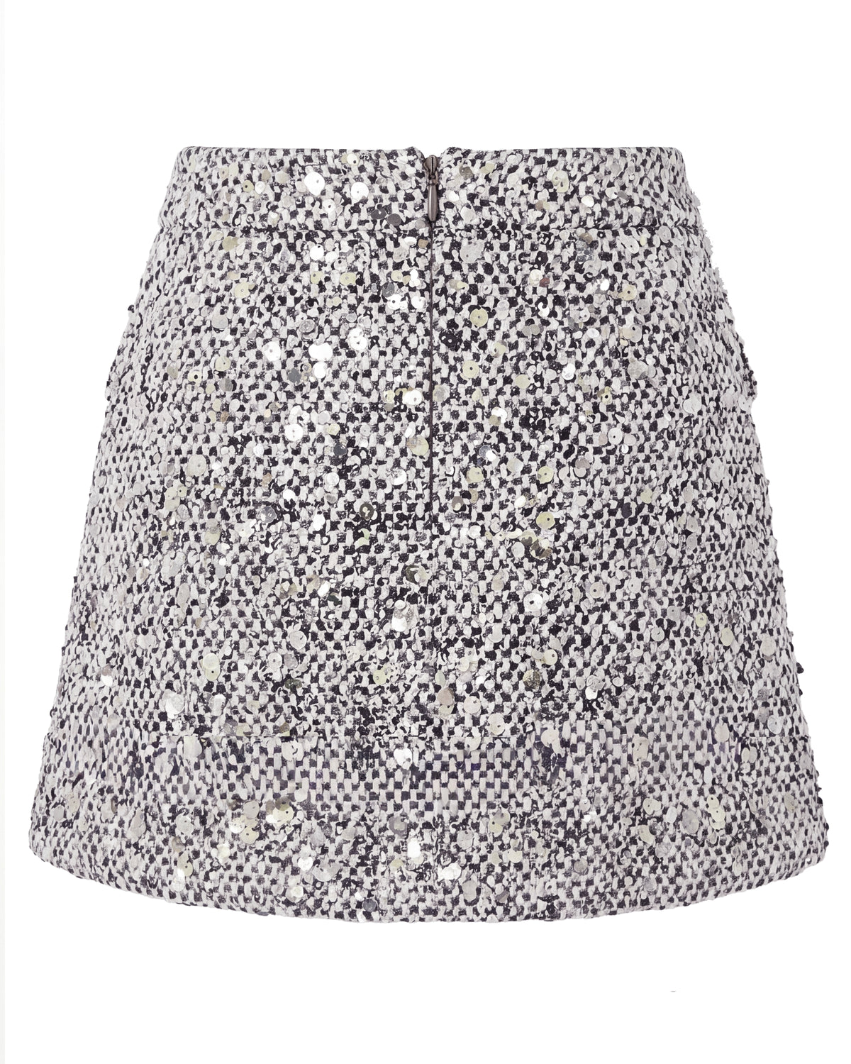 Tweed Shiny Mini Skirt