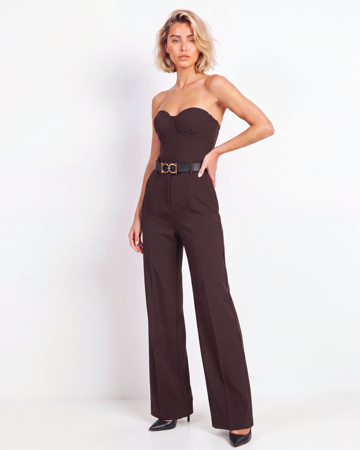 Monaco Brown Suit Trousers