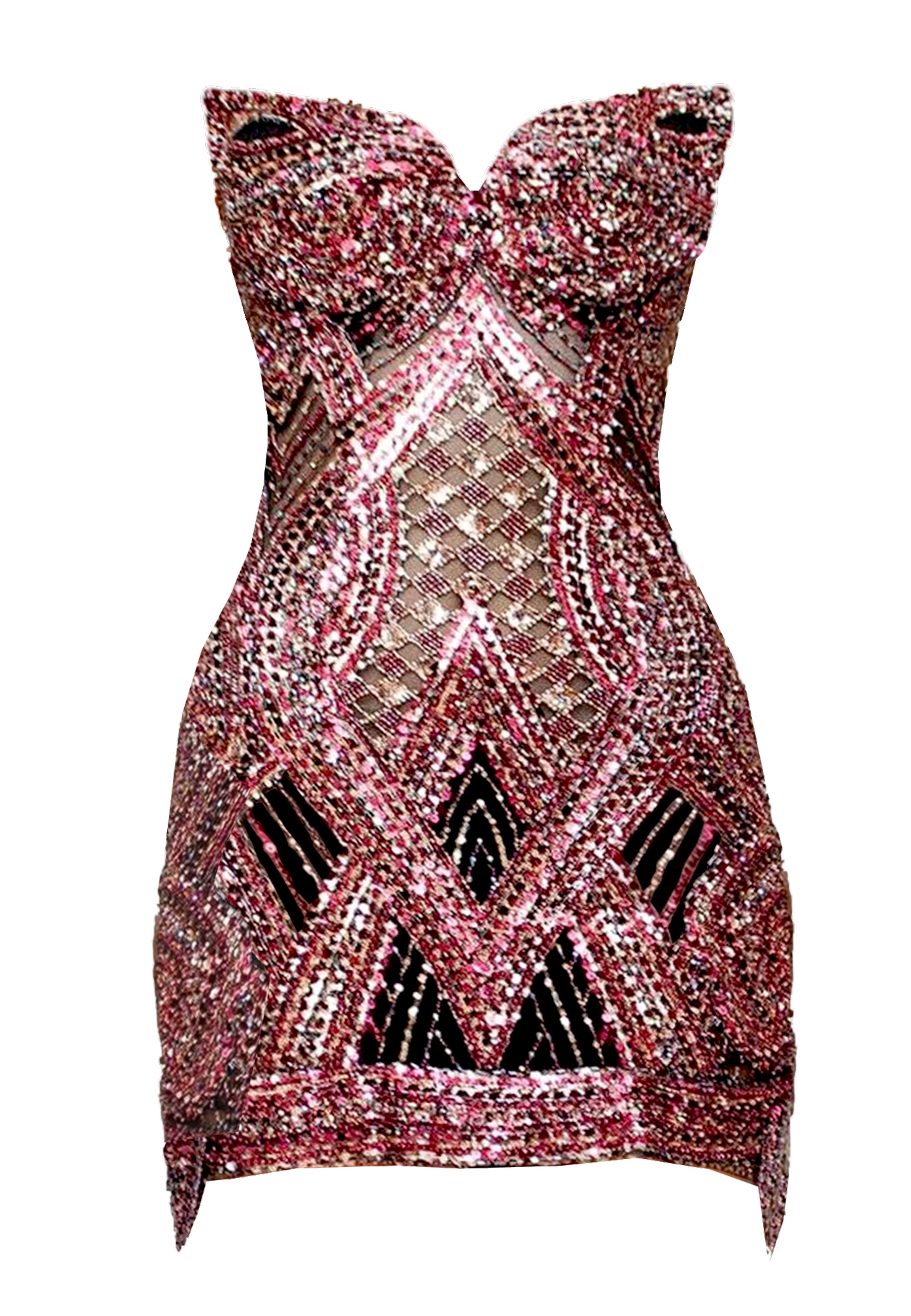 Mosaic Sequin Mini Dress Angelika Jozefczyk Glam Witch packshoot