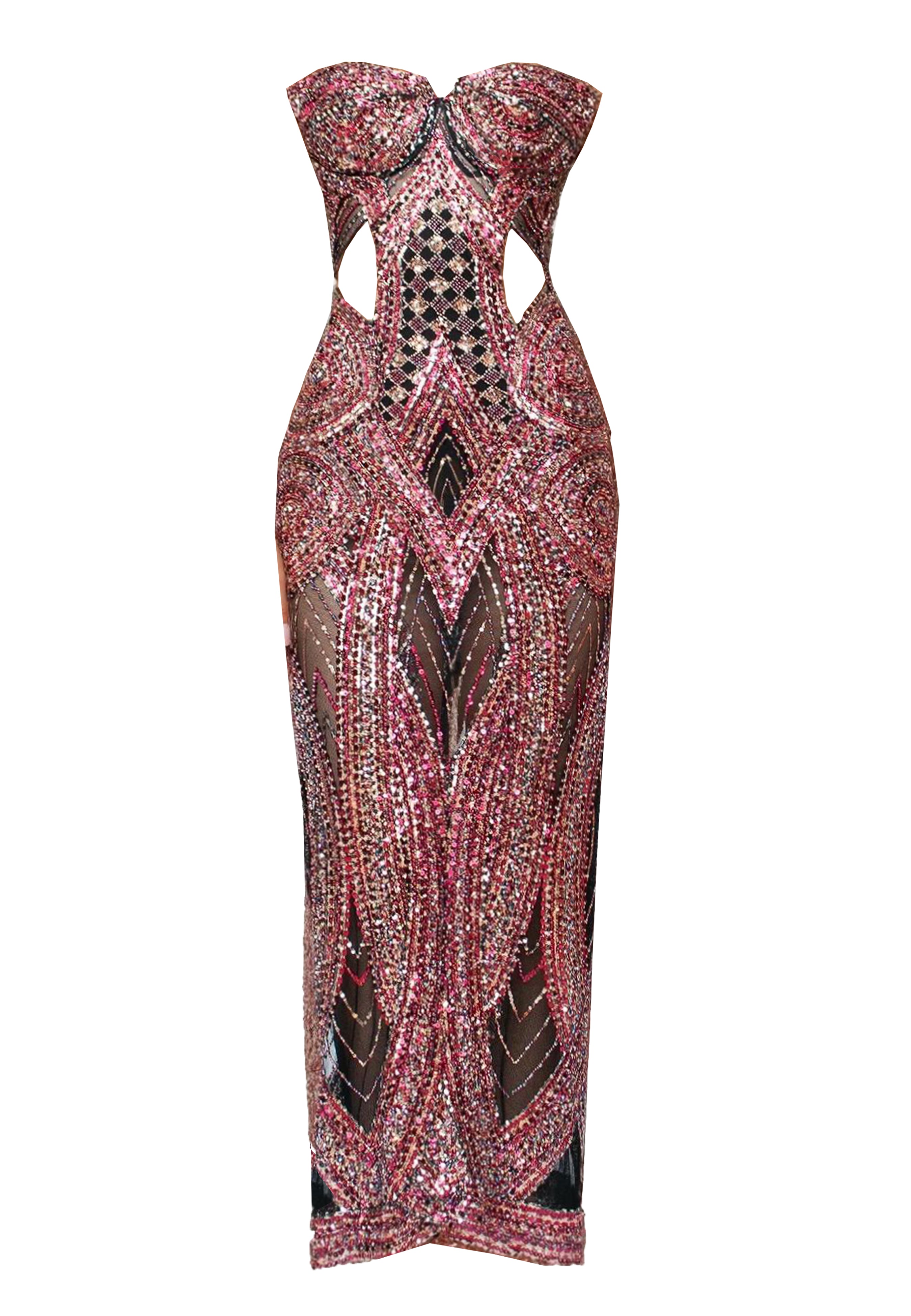 Mosaic-Style Evening Gown – Glam Witch Collection