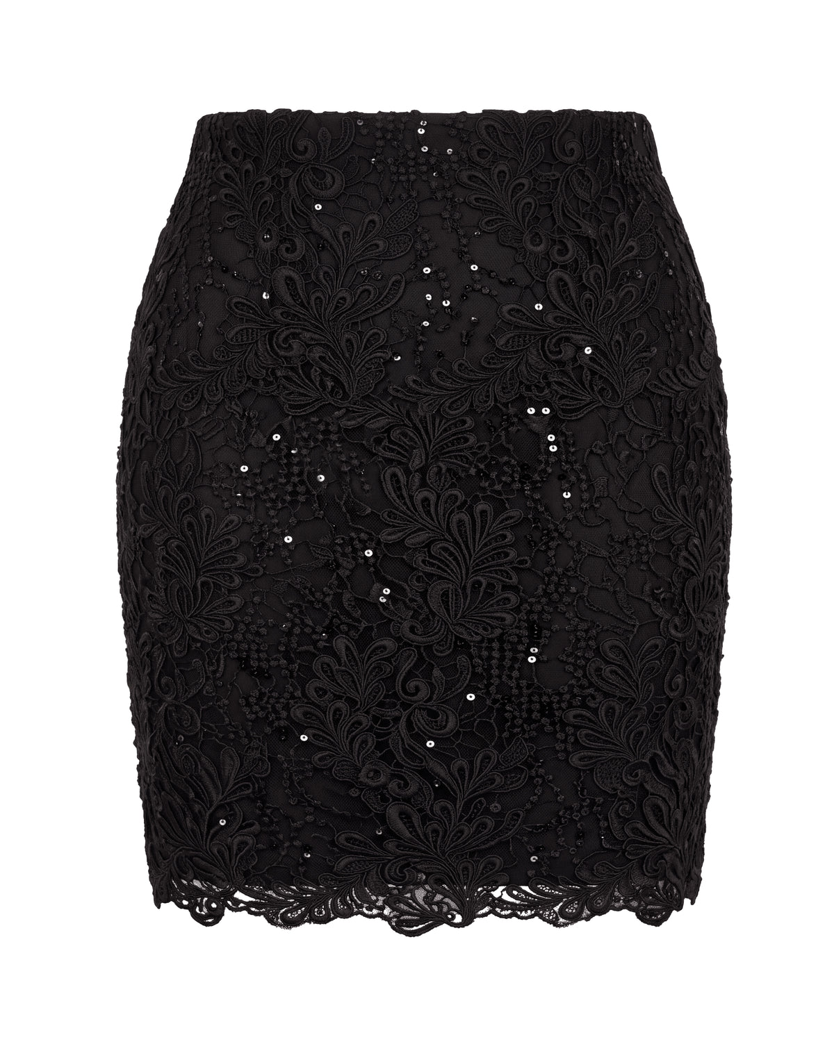 Orchidea Lace Mini Skirt Black