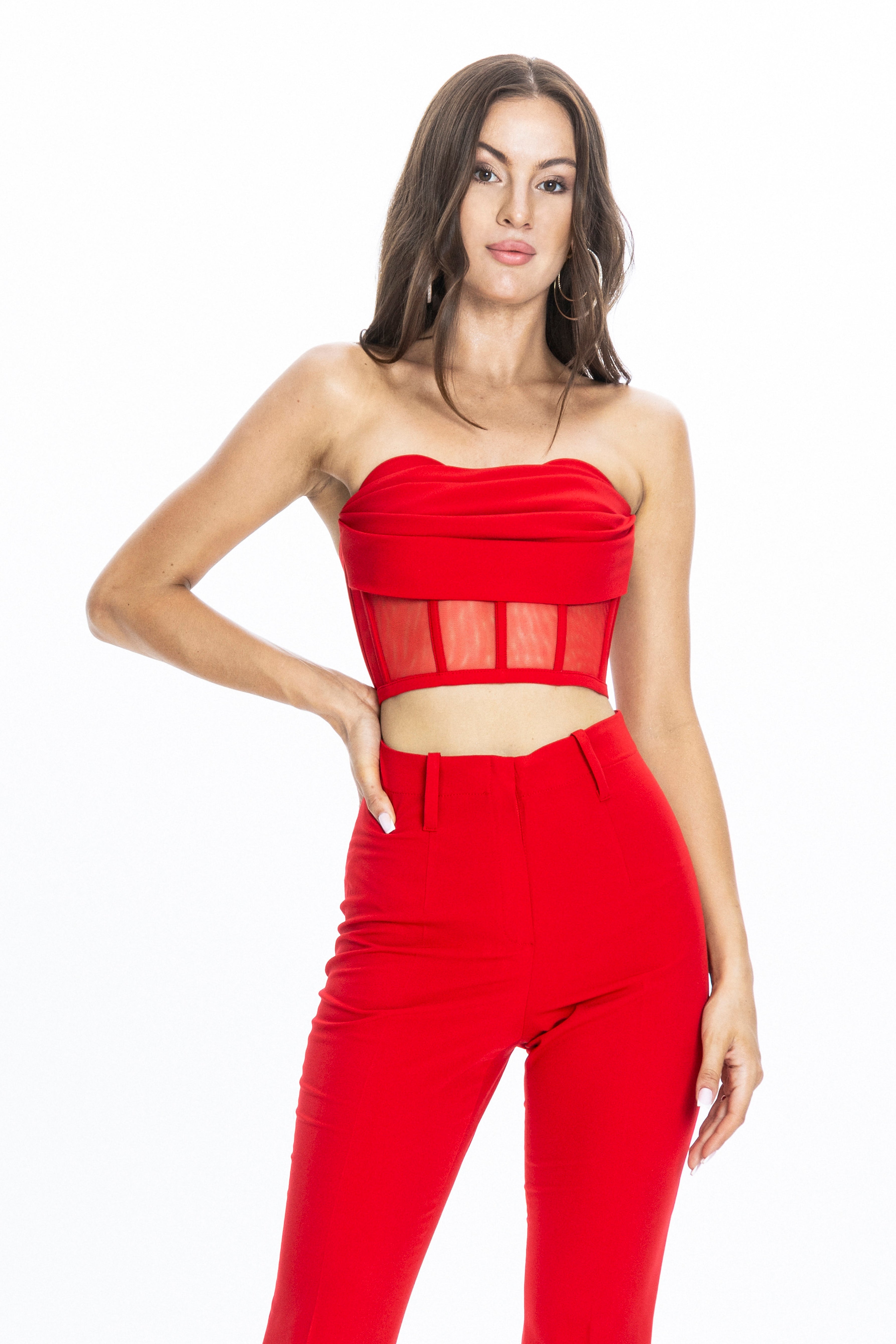 Corset Top Palermo Red