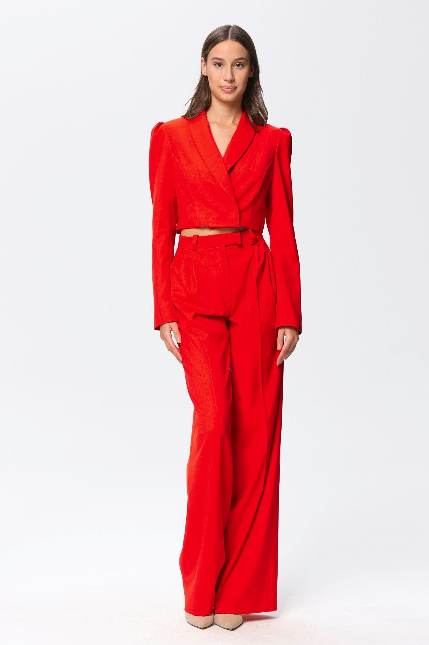 Sanremo Cropped Blazer Red Angelika Jozefczyk 2