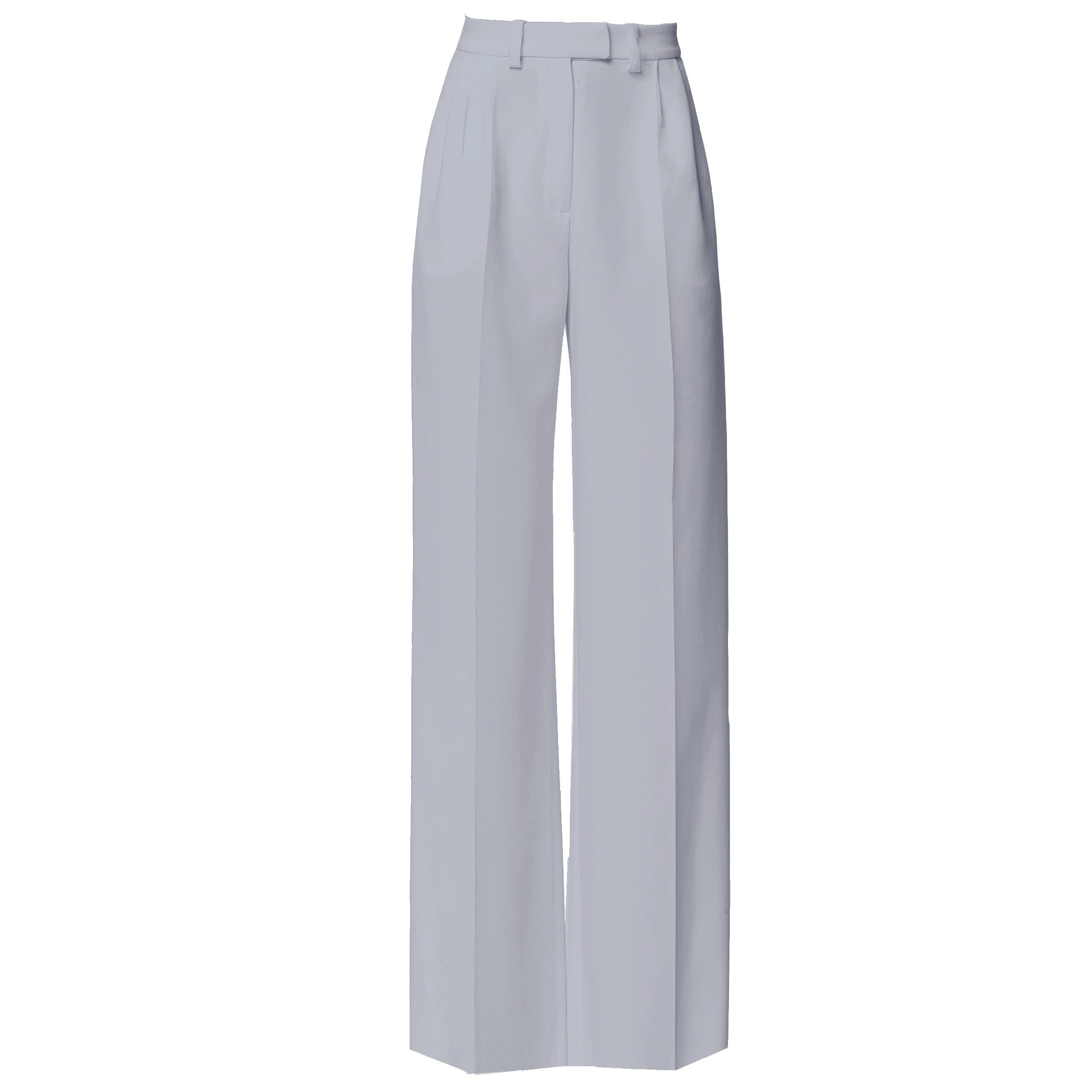 Sanremo High-rise Wide-leg Suit Pants Gray Angelika Jozefczyk