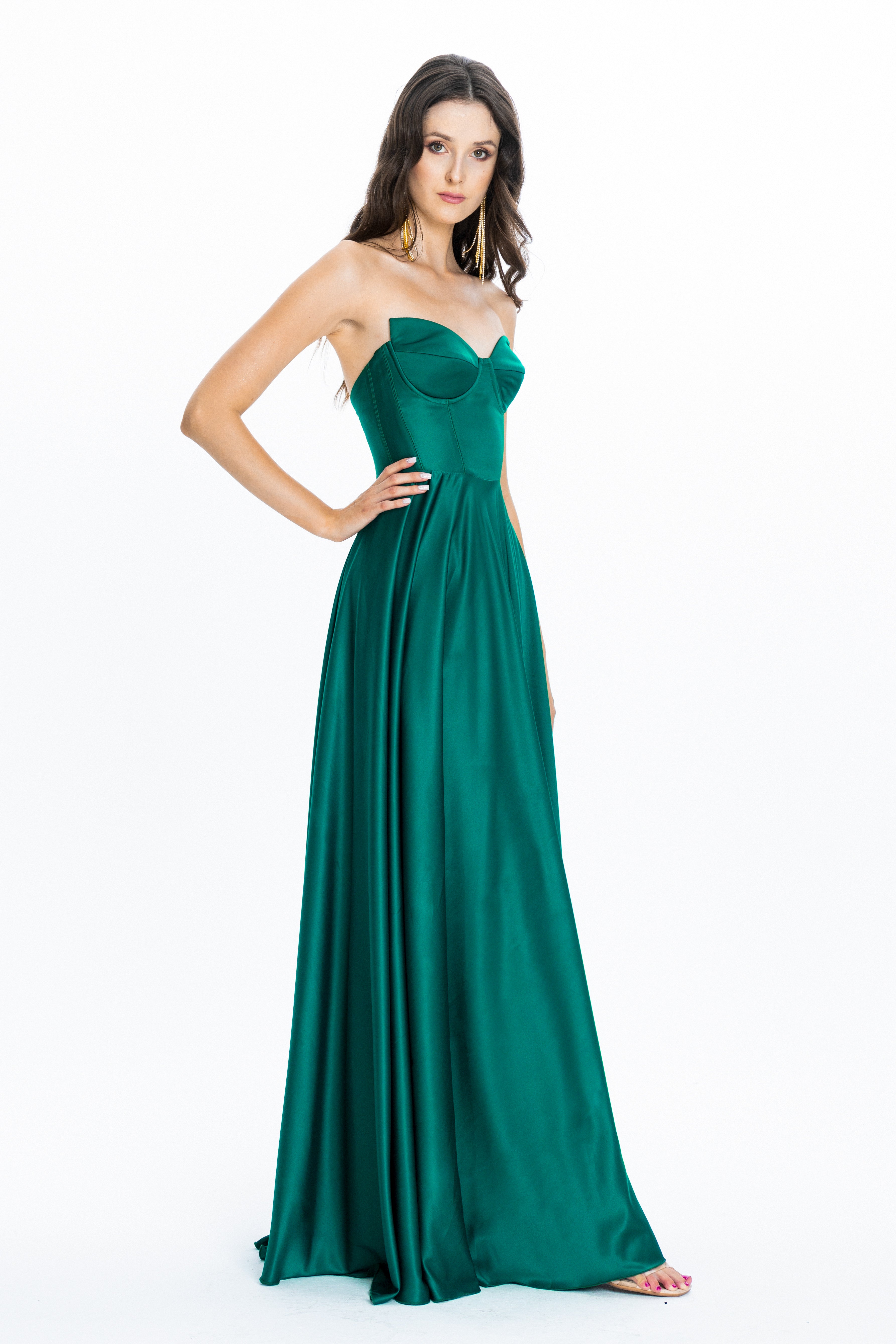 Viena Evening Gown Emerald Angelika Jozefczyk 3