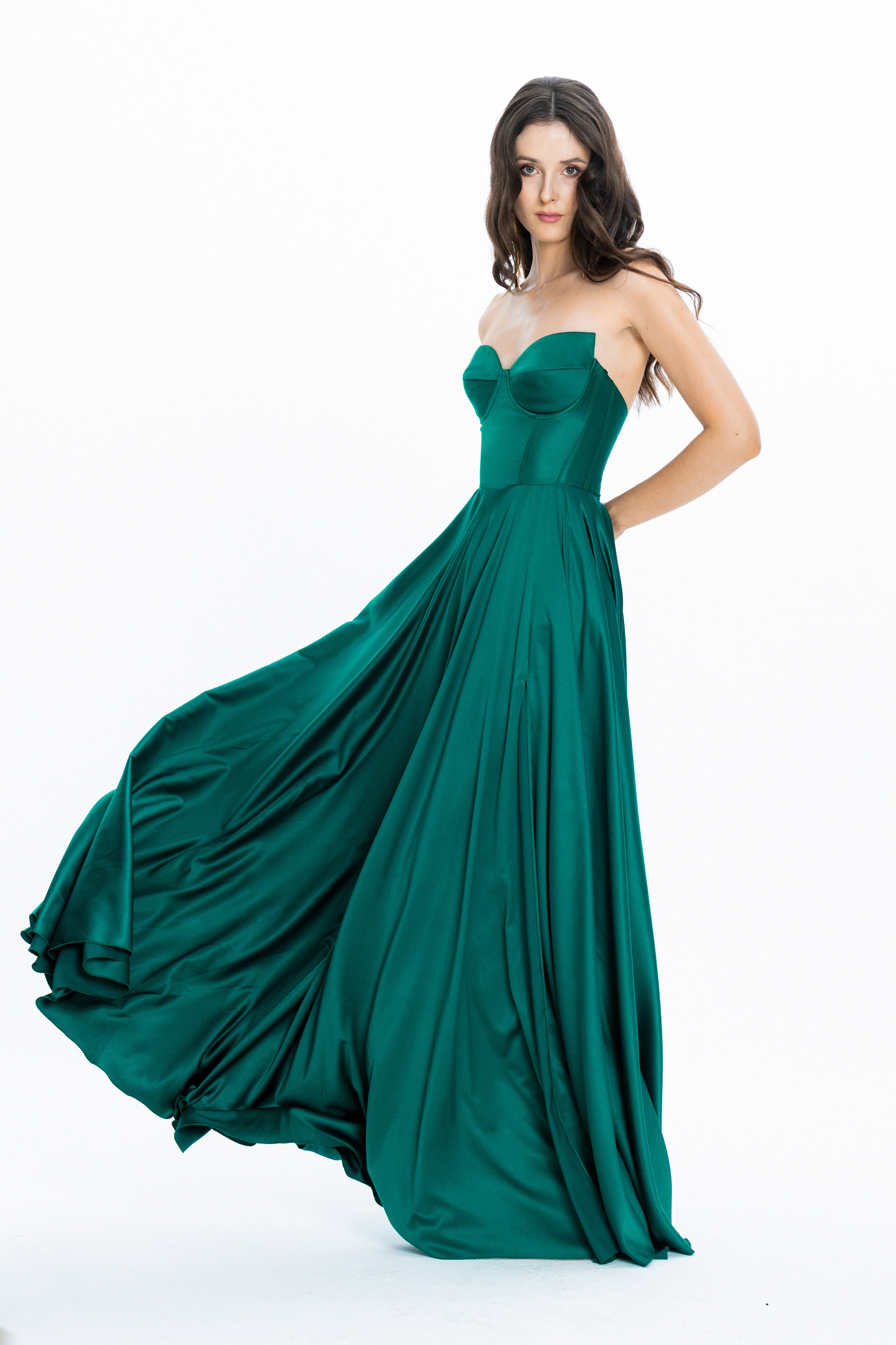 Viena Evening Gown Emerald Angelika Jozefczyk 6