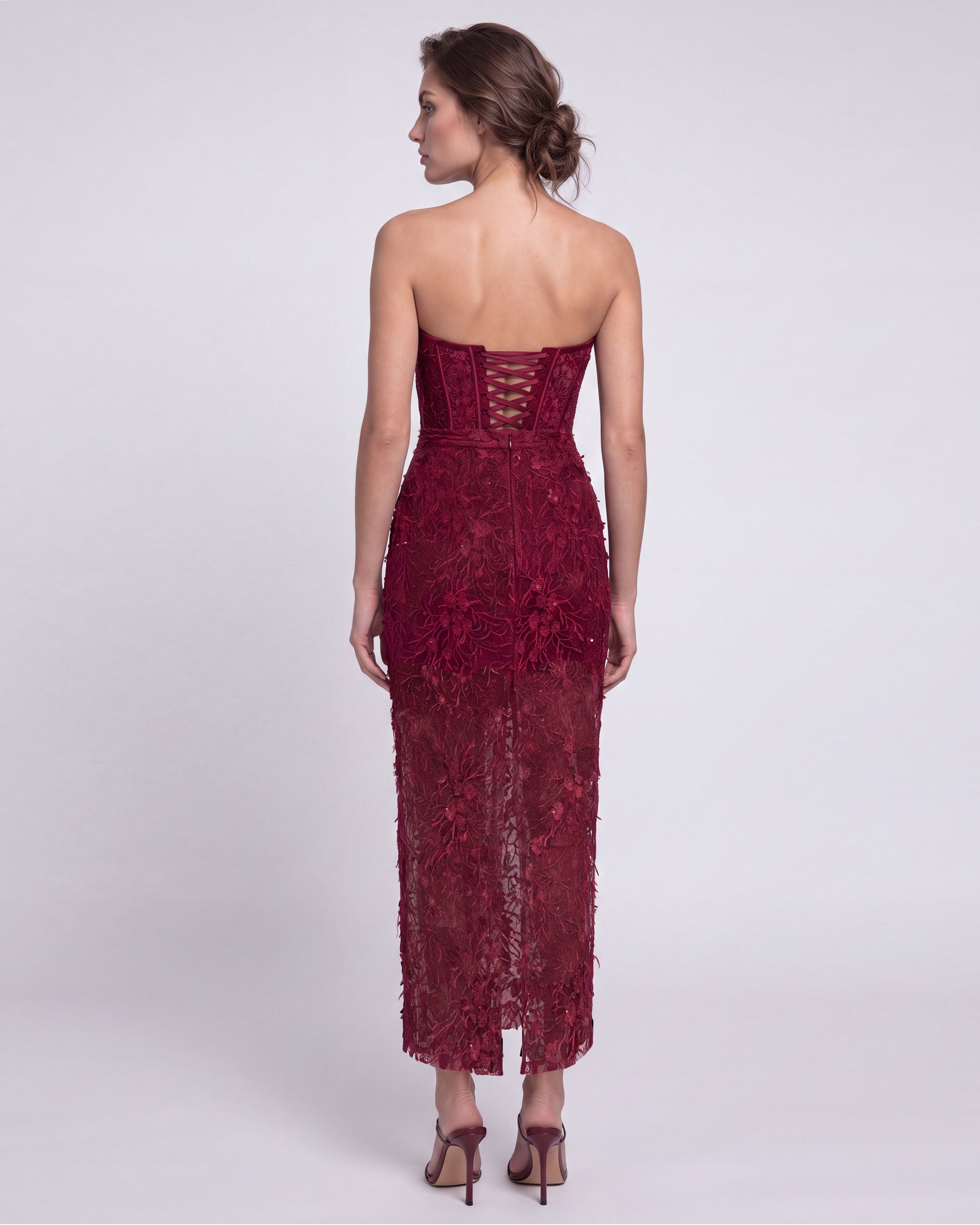 Catrice Lace Skirt Burgundy