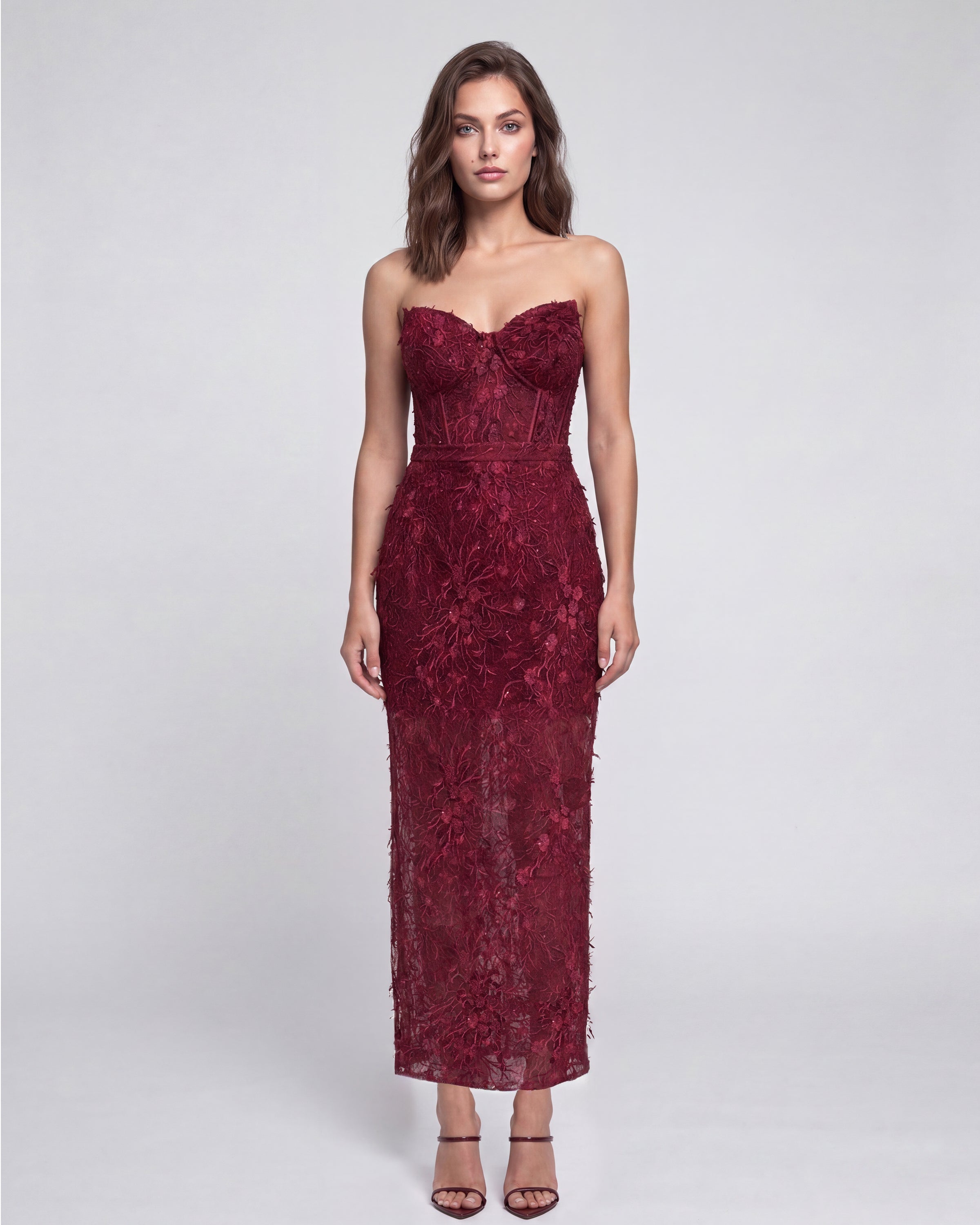 Catrice Lace Skirt Burgundy