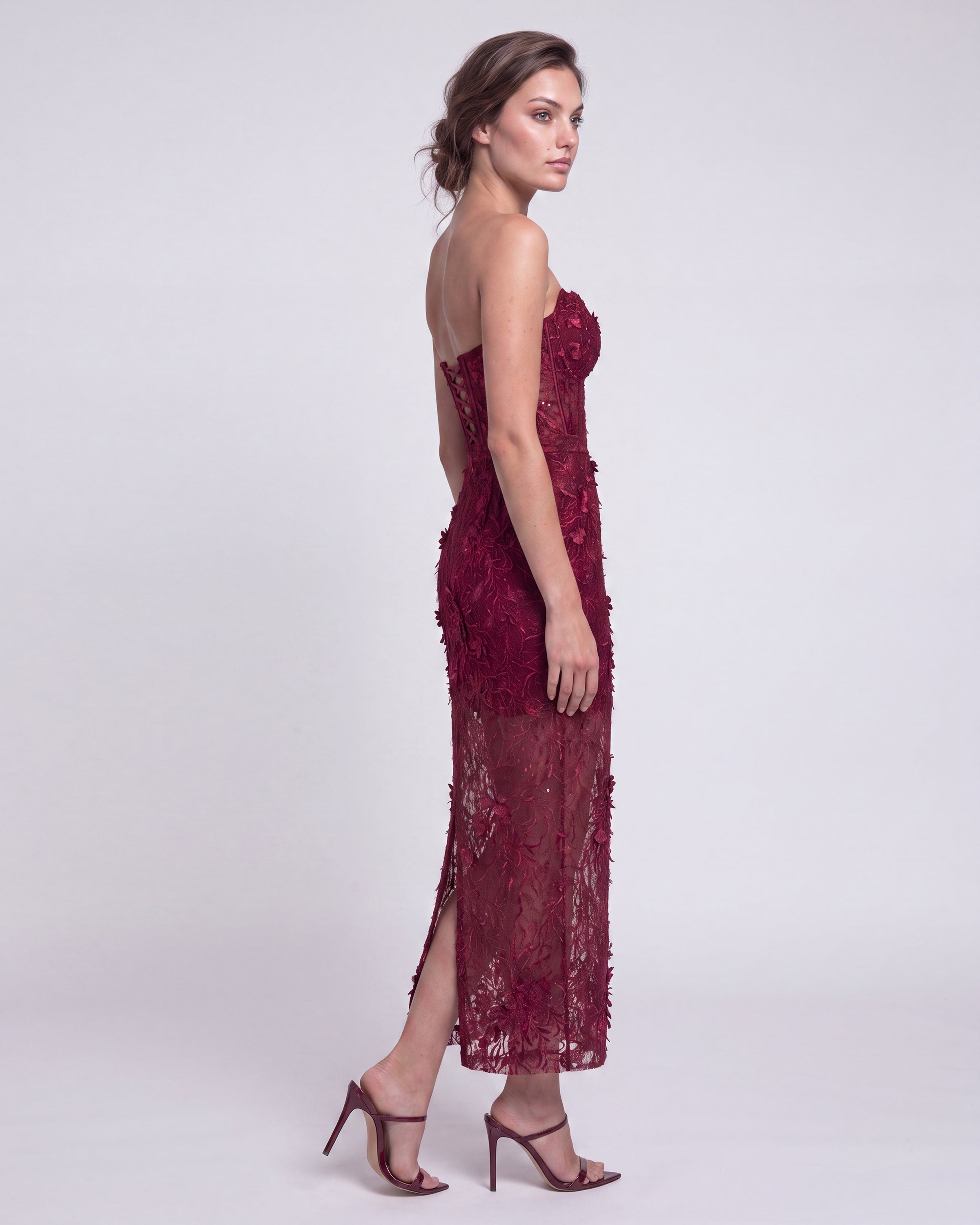 Catrice Lace Skirt Burgundy