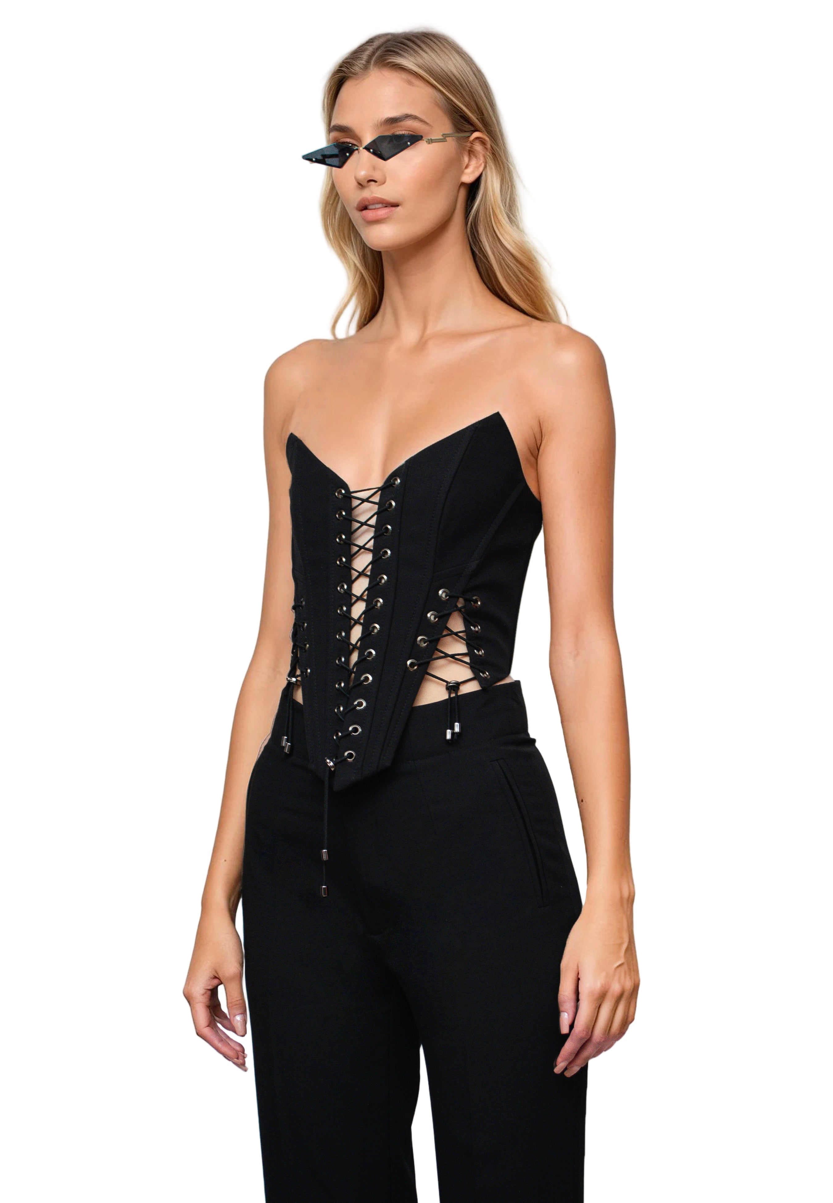 Bustier with Elastic Adjustment