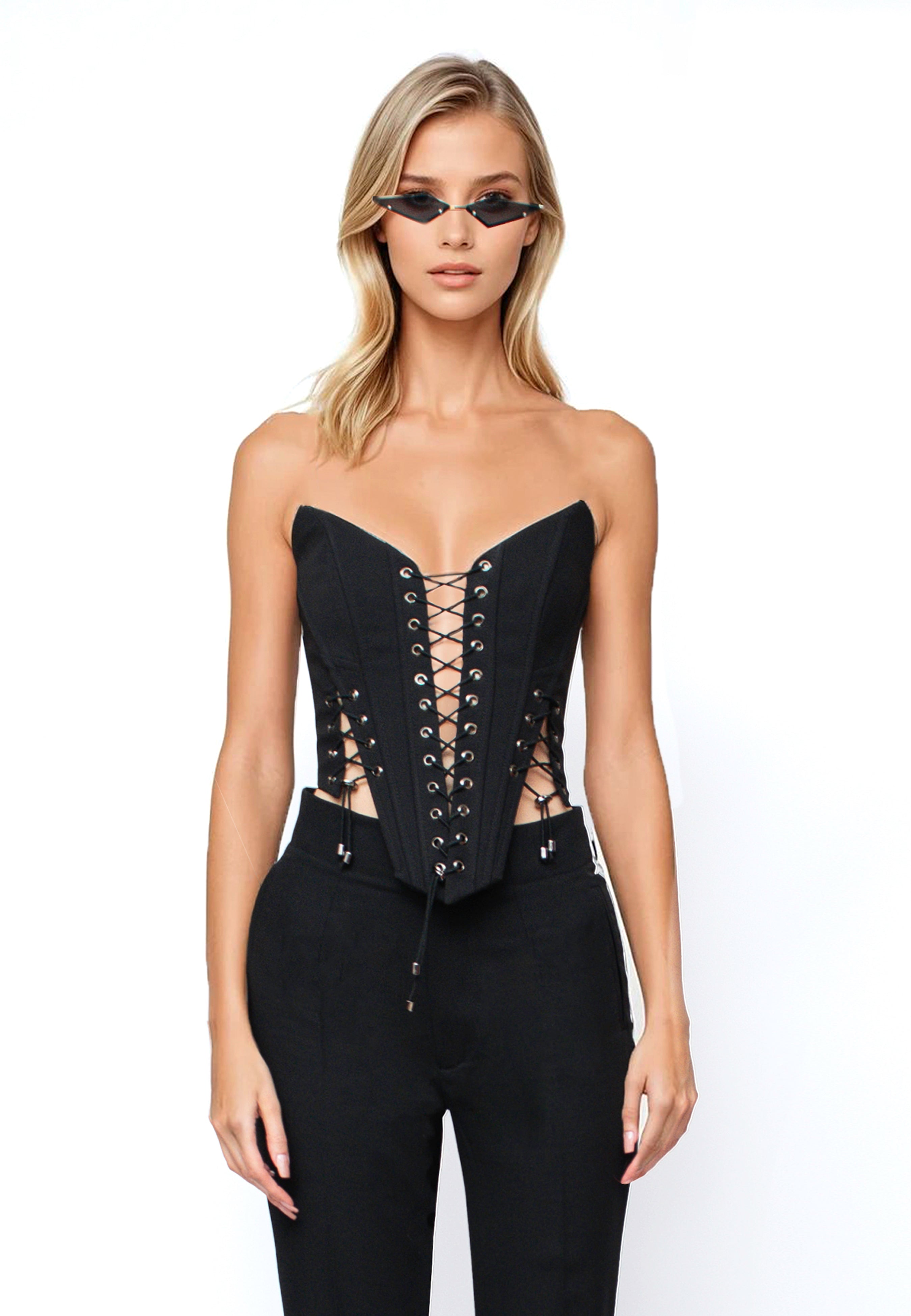 Bustier with Elastic Adjustment