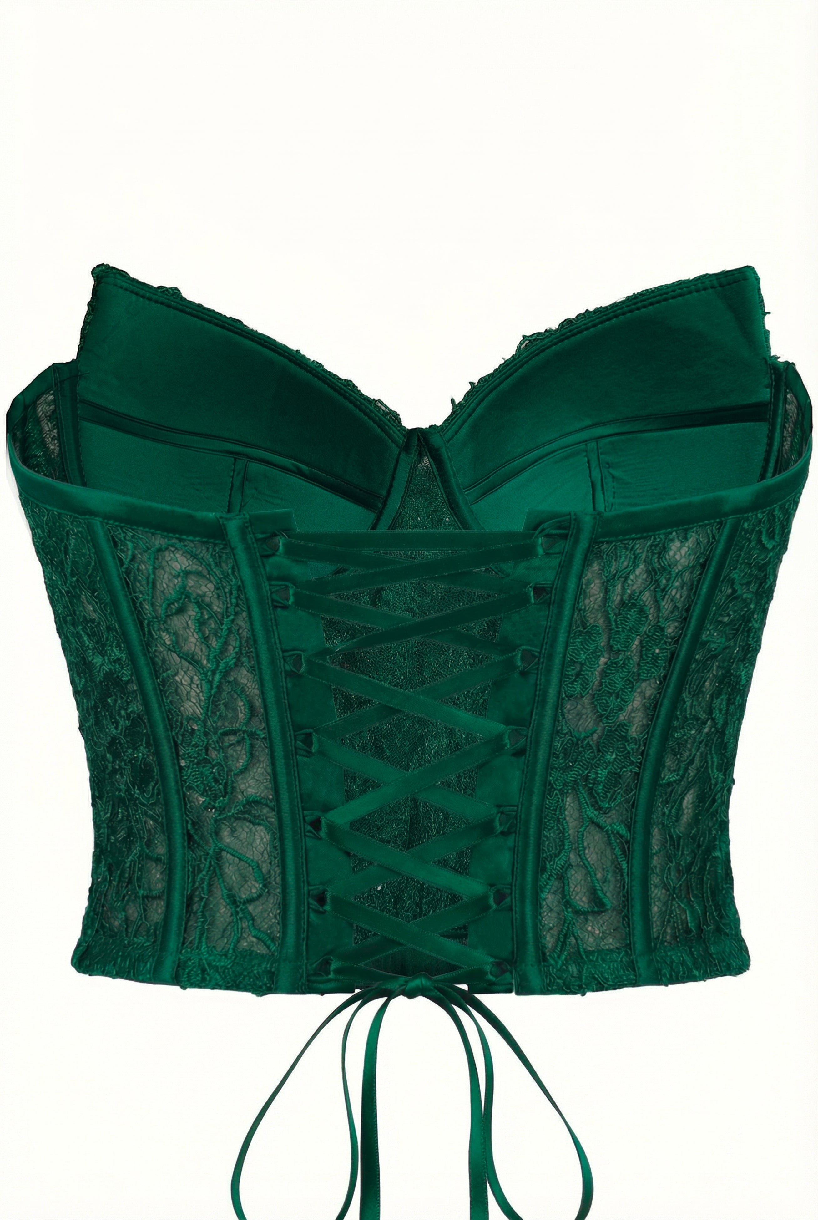 Czarny Koronkowy Gorset Orchidea 