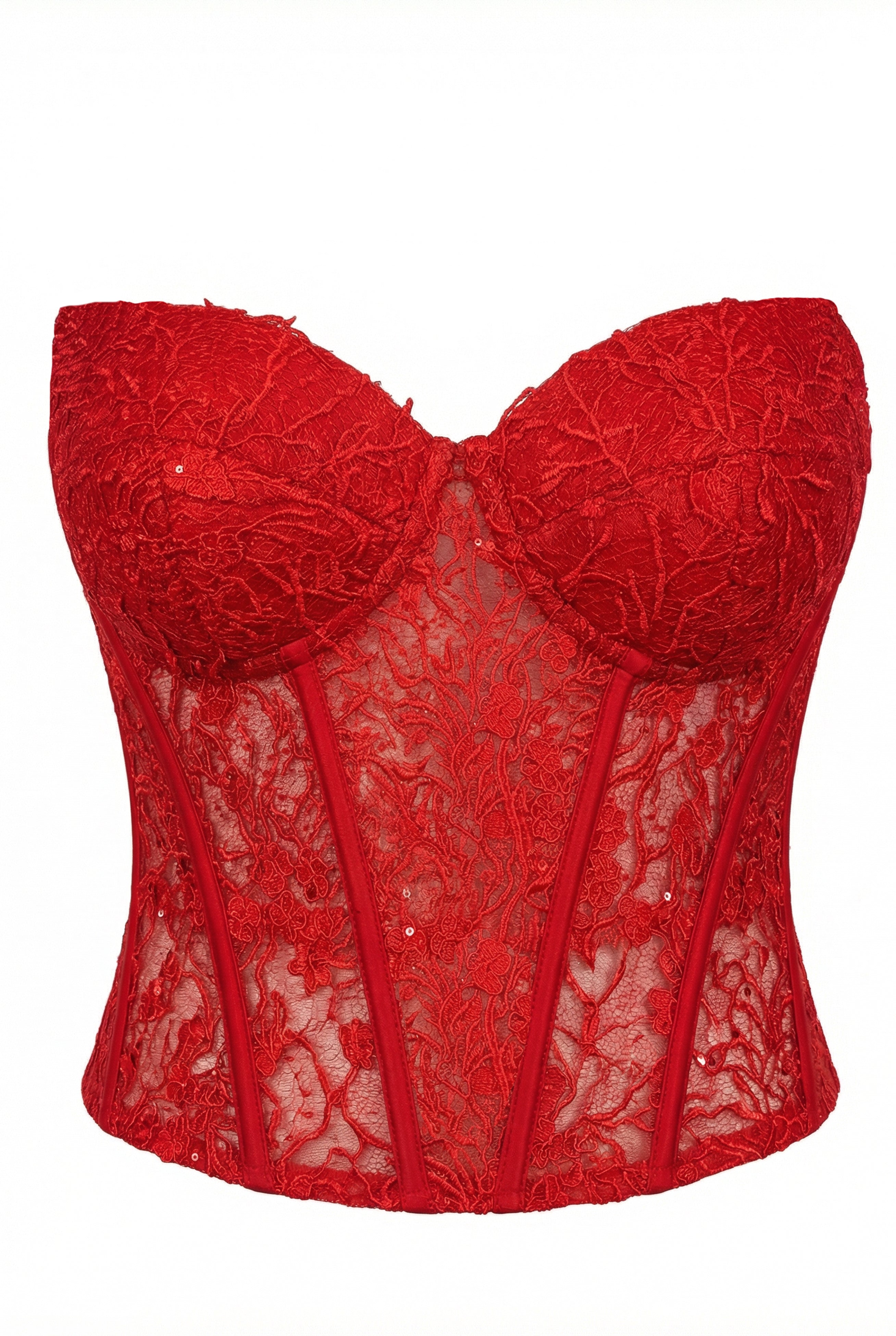 Czarny Koronkowy Gorset Orchidea 