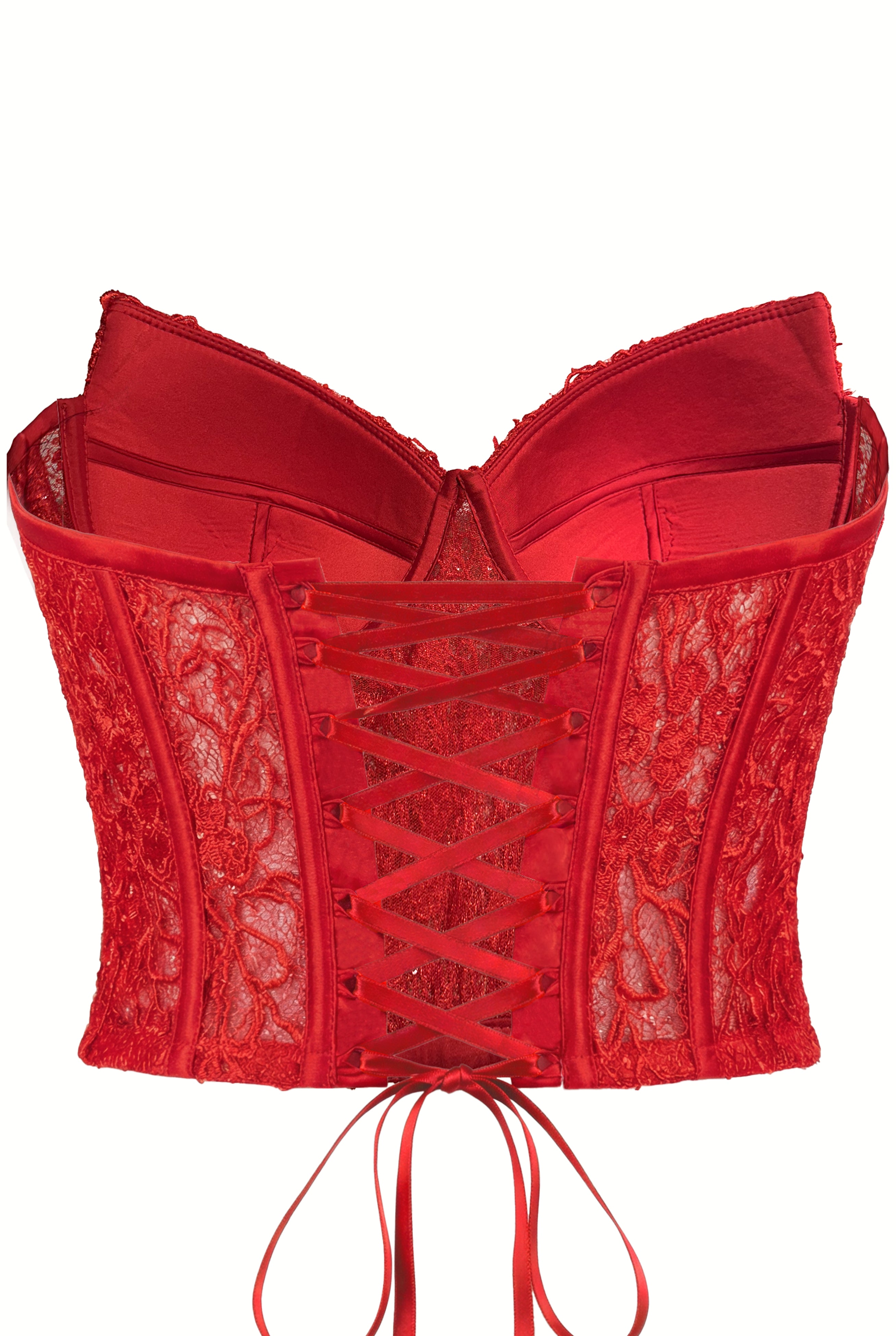 Czarny Koronkowy Gorset Orchidea 