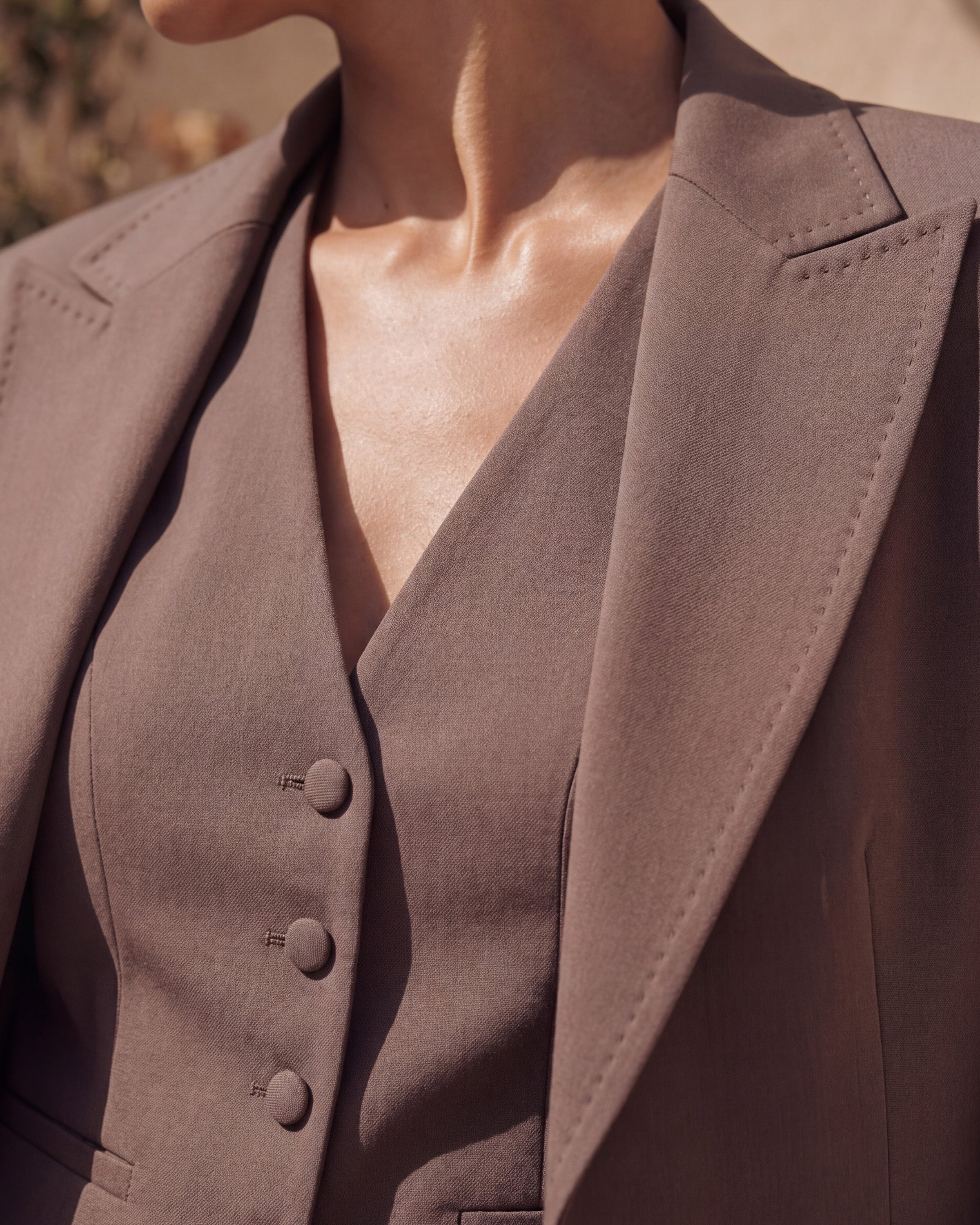 Glam Blazer Truffle Brown