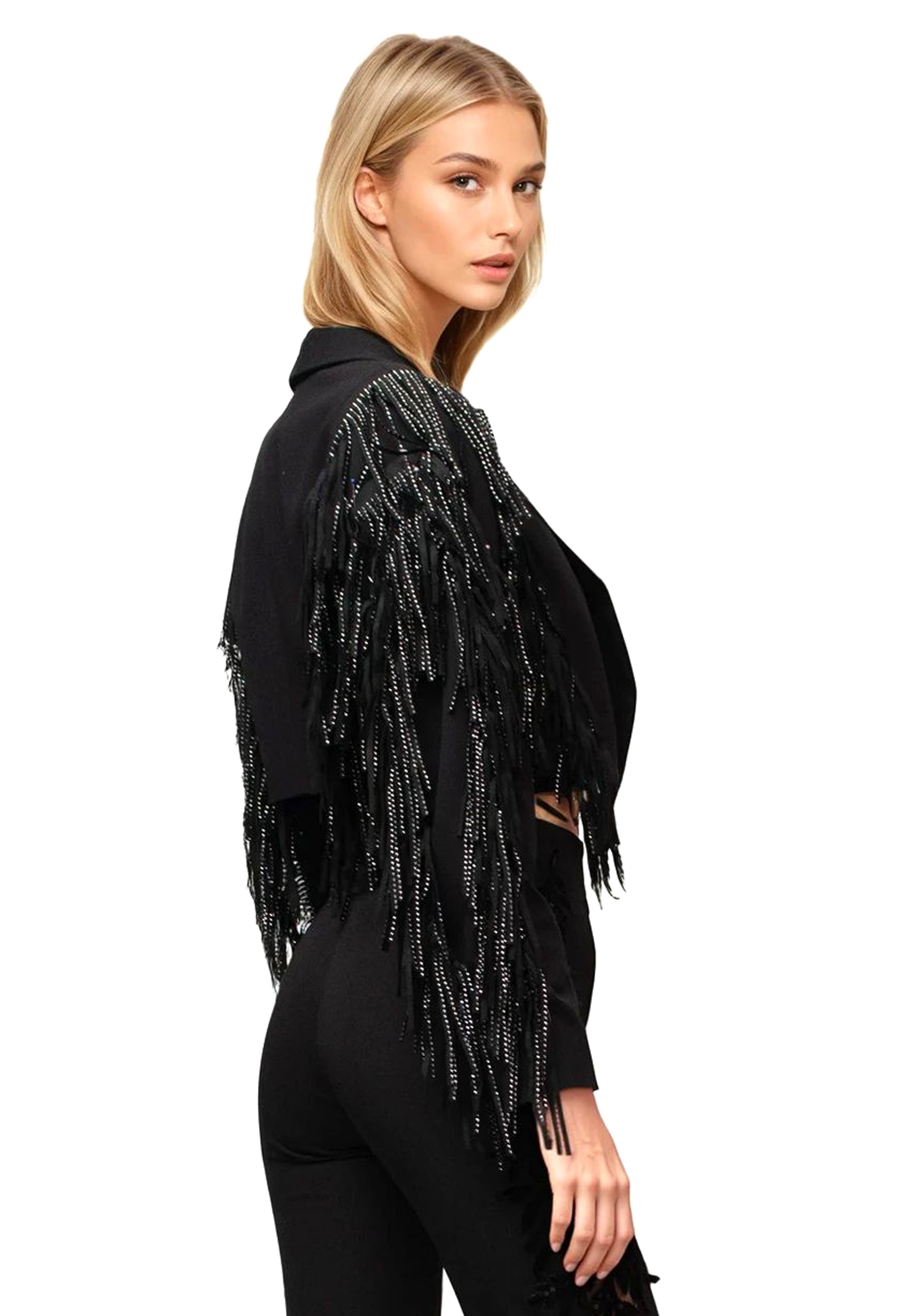 Blazer With Fringes