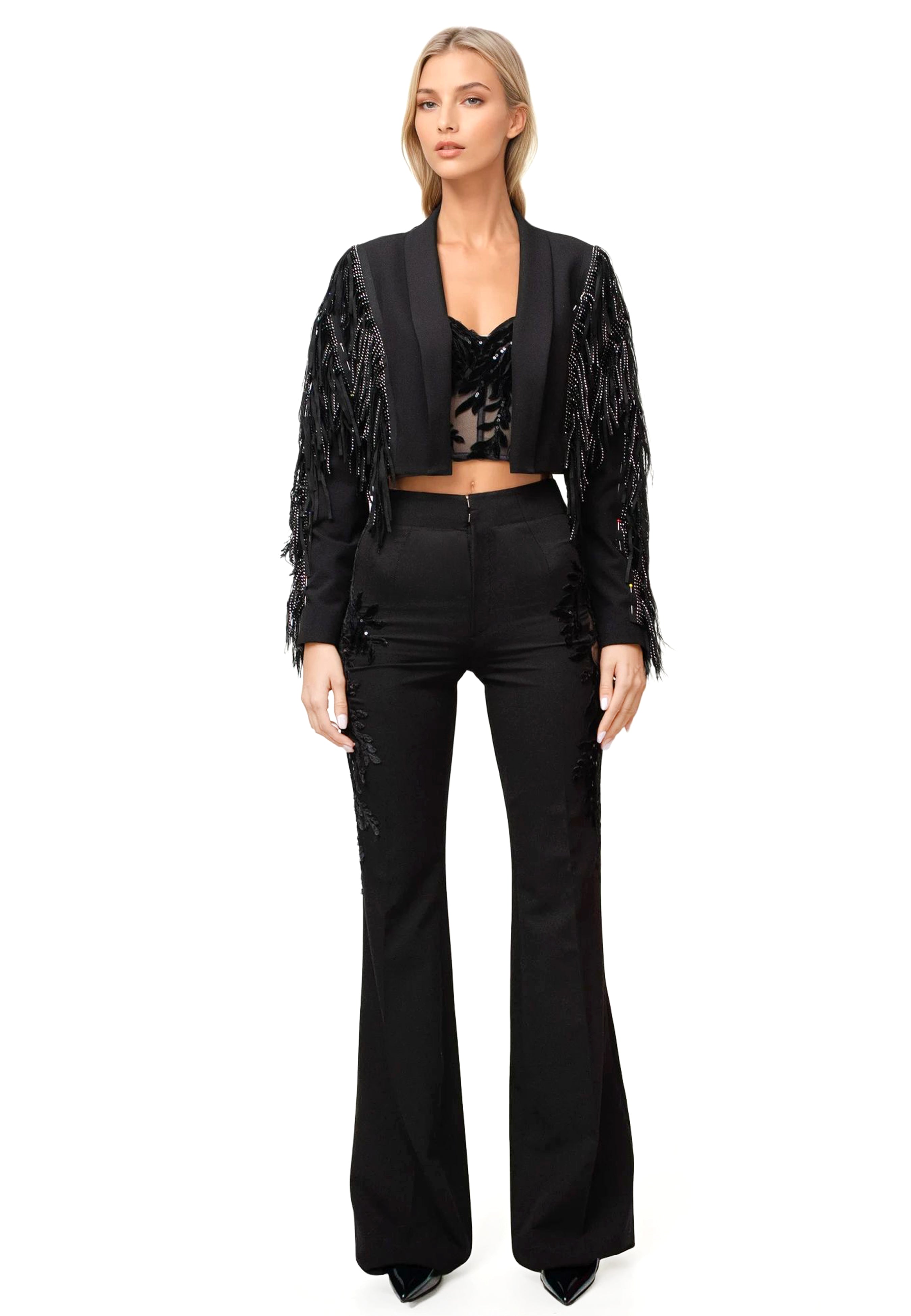 Blazer With Fringes