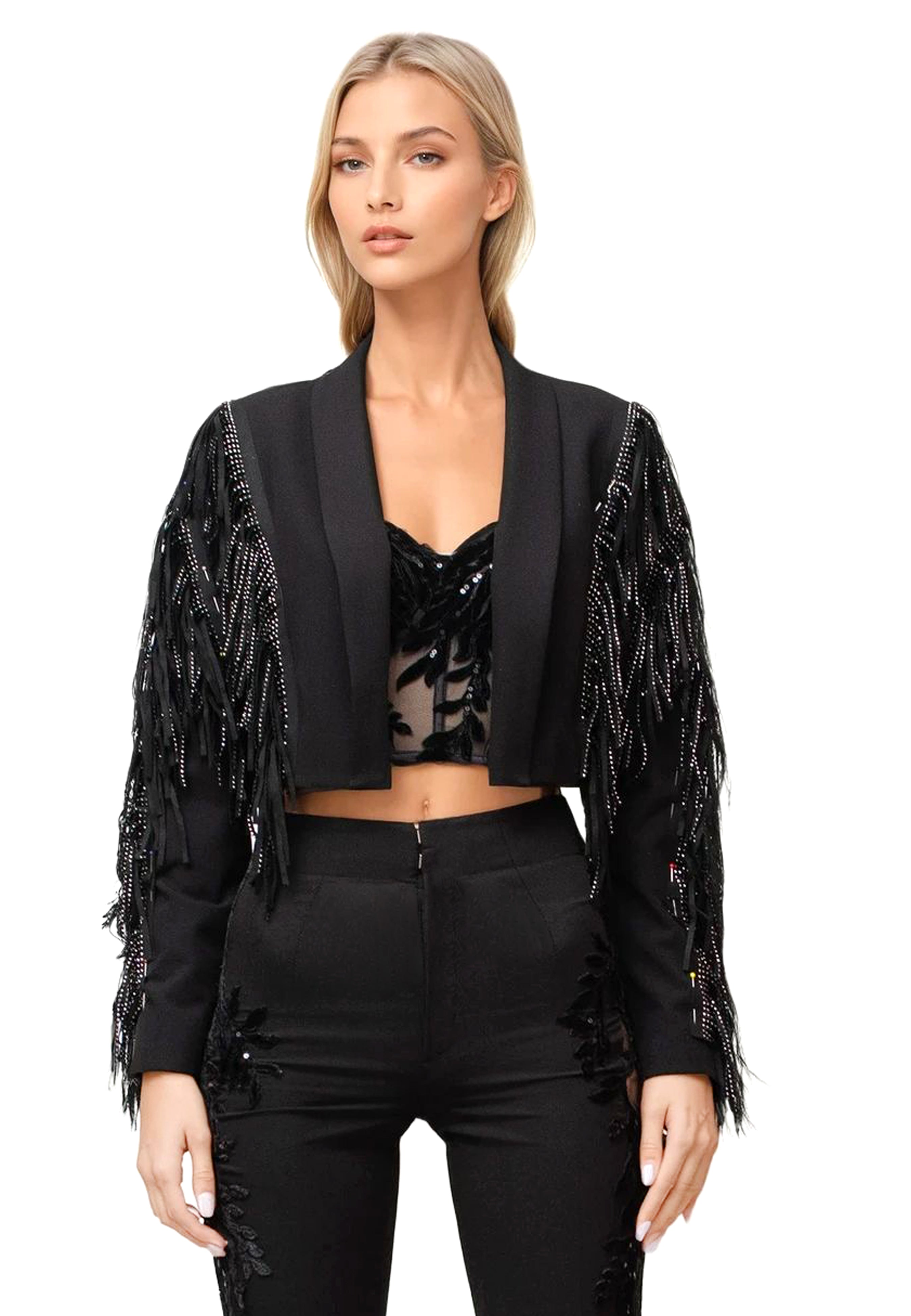 Blazer With Fringes