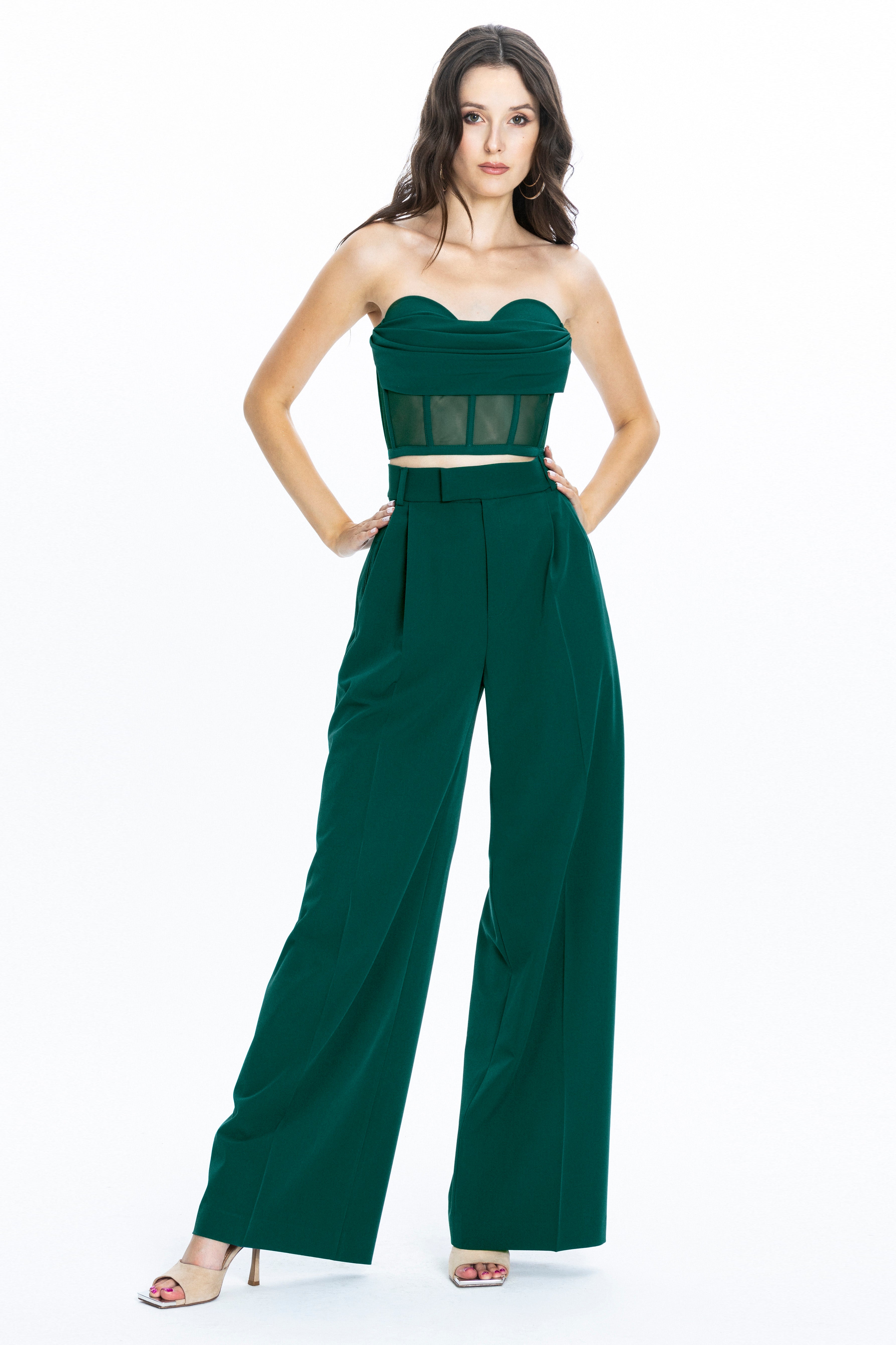 Corset Top Palermo Emerald Green