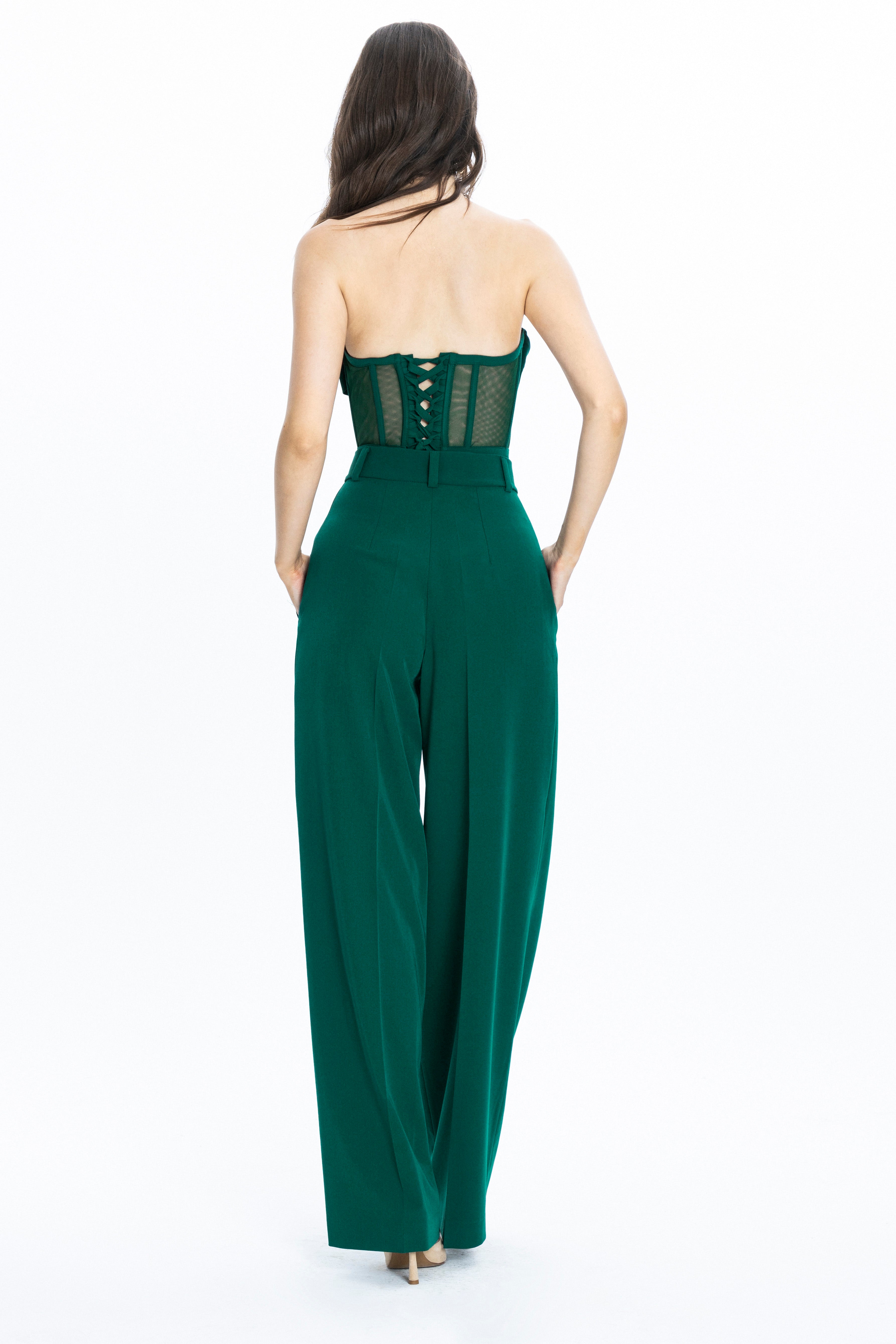 Palermo Corset Top Emerald