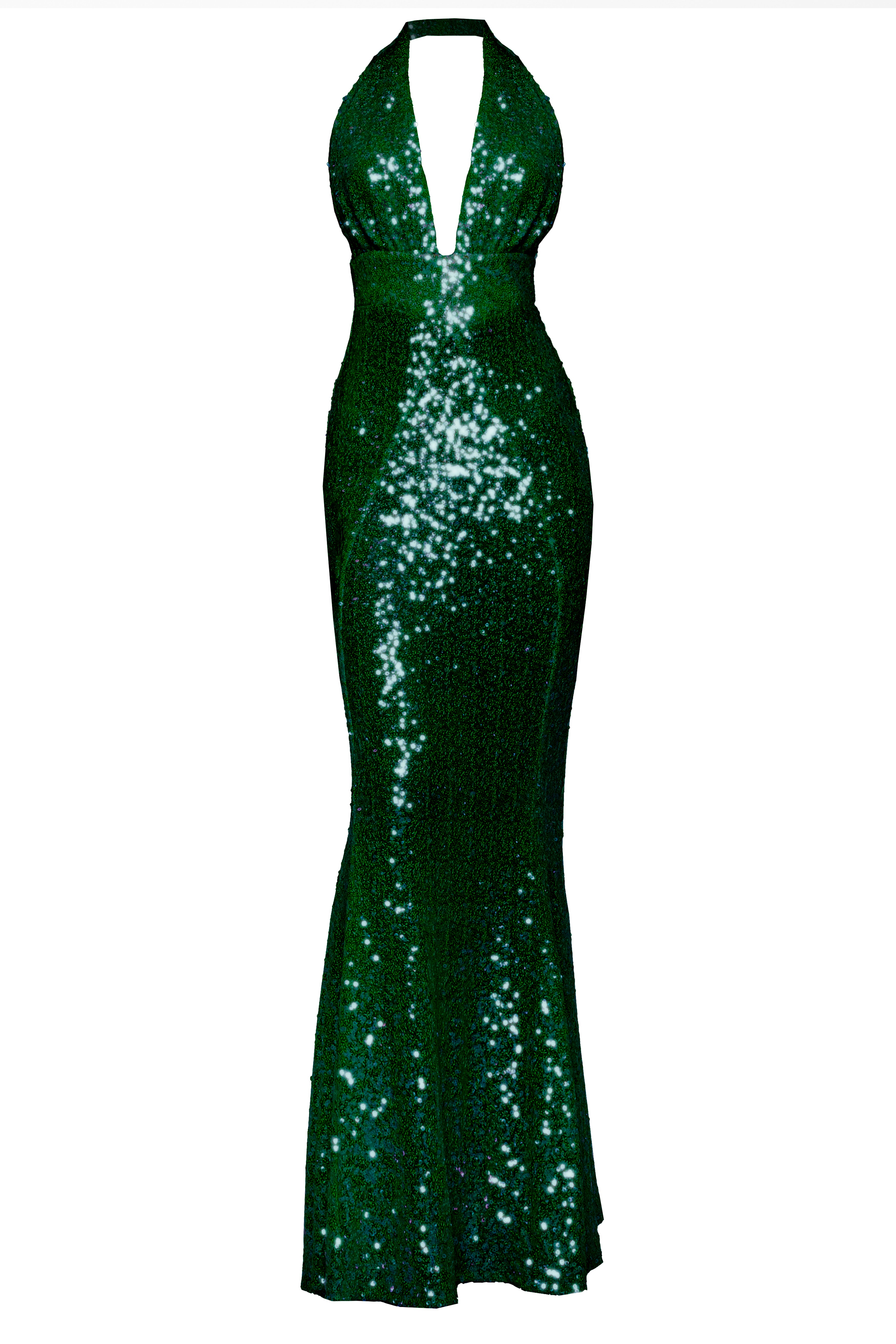 Lana Evening Gown Emerald Green