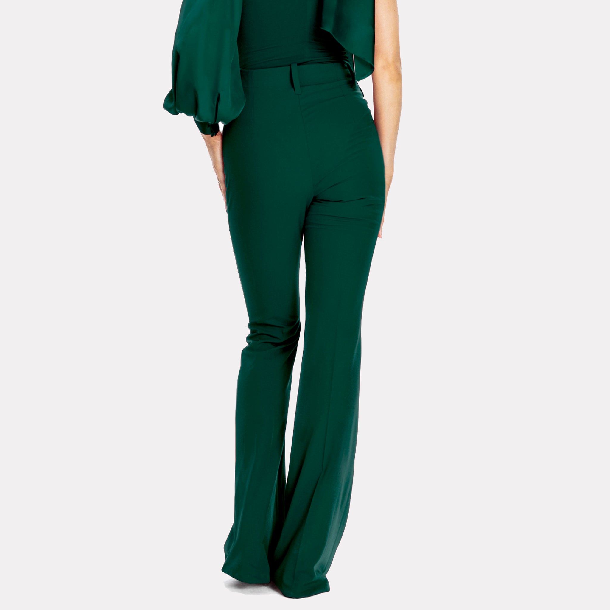 Palermo High-rise Flare Suit Pants Green