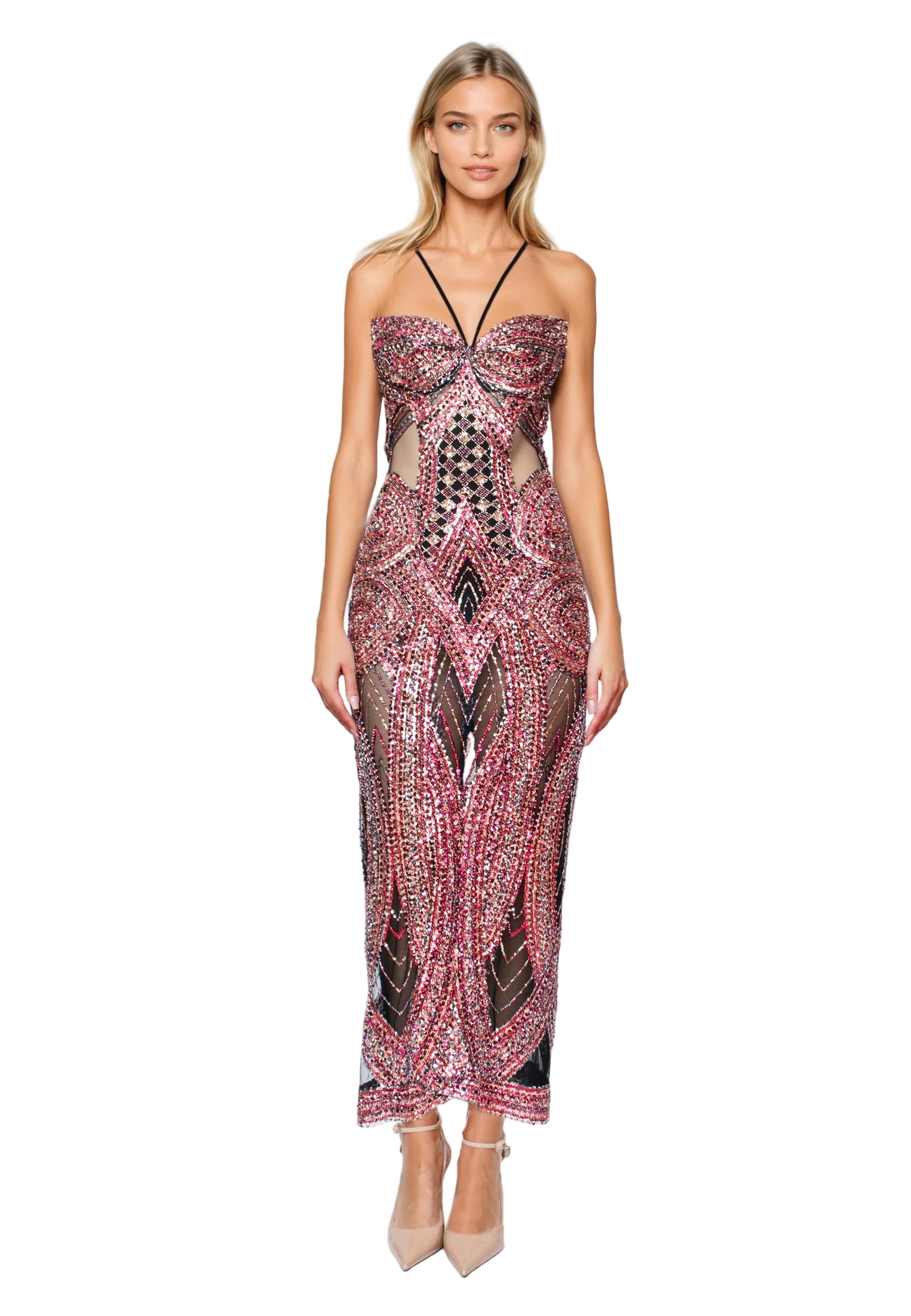 PRE ORDER Mosaic-Style Evening Gown – Glam Witch Collection