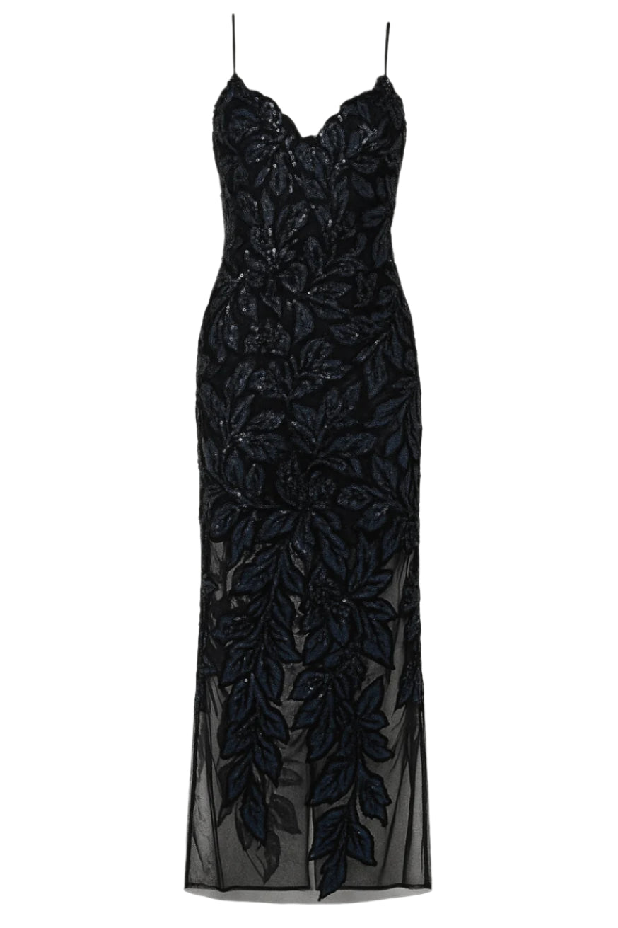 Guipure Evening Gown Orchidea Midnight