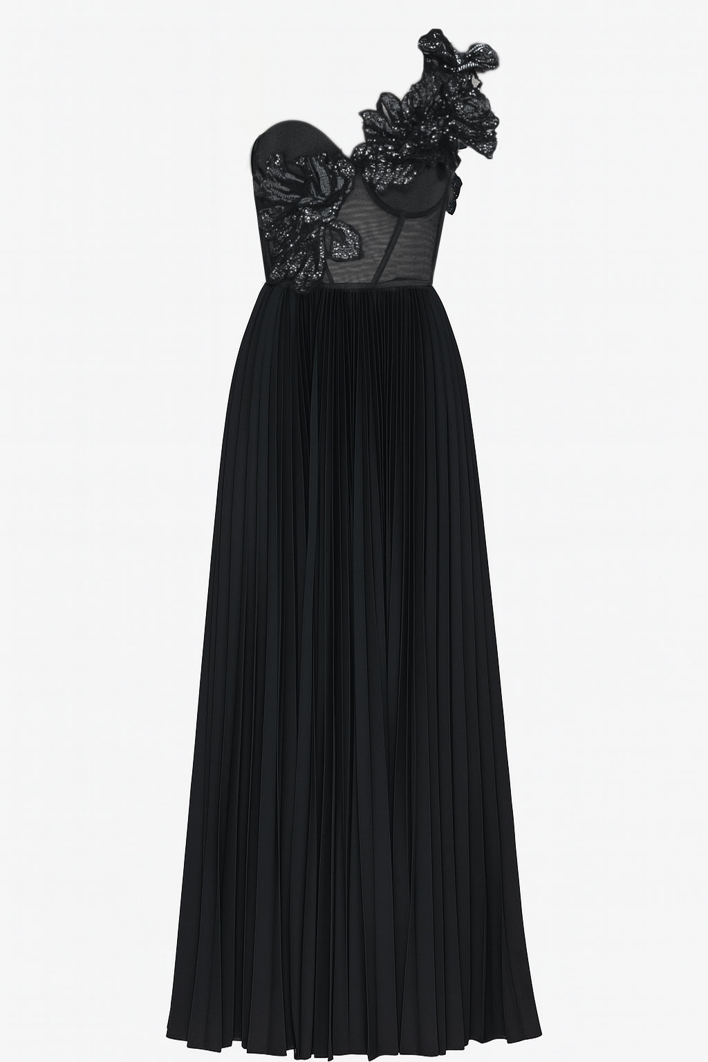 Orchidea Noir Evening Gown