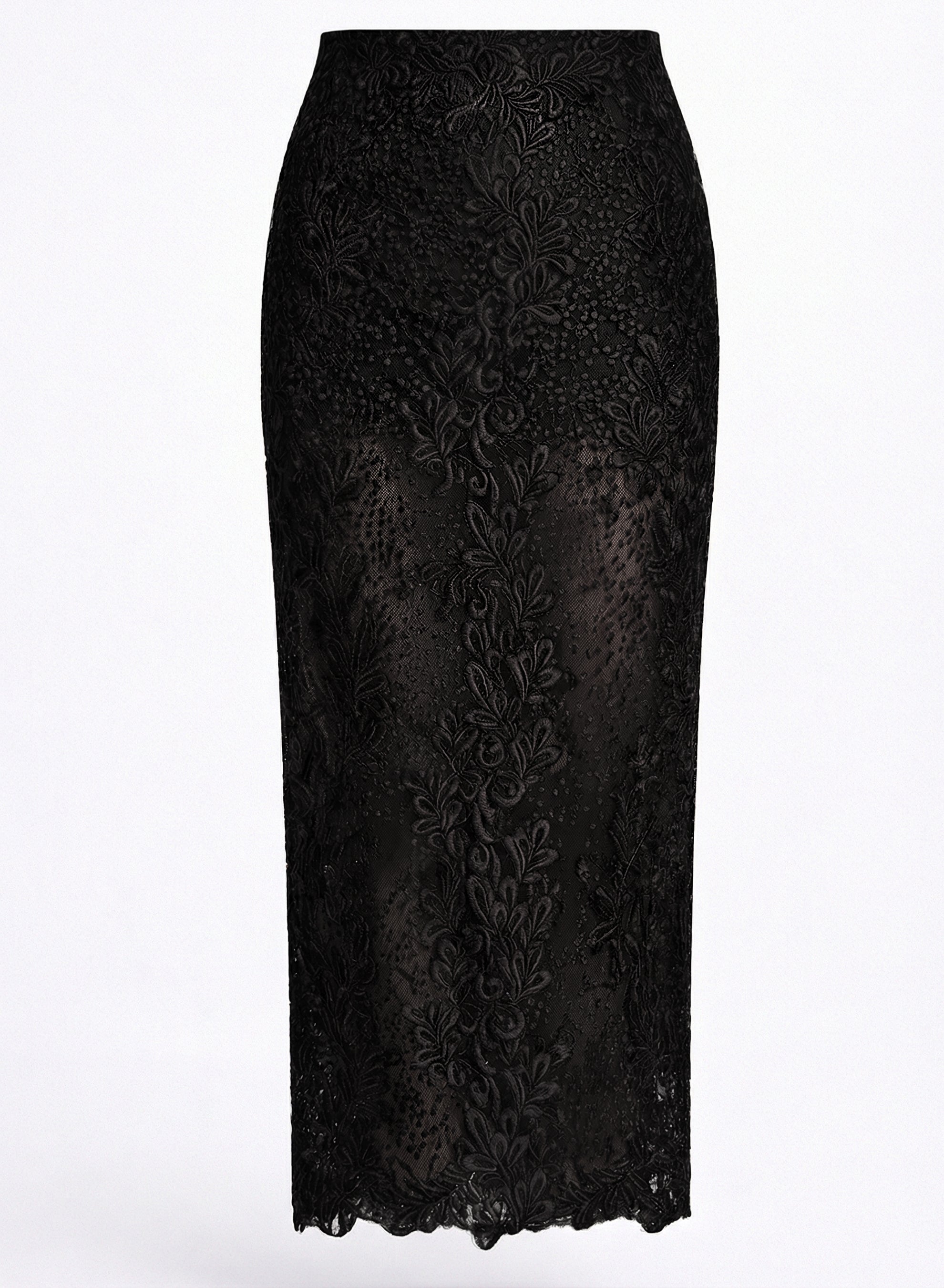 Czarna Spódnica Maxi Orchidea