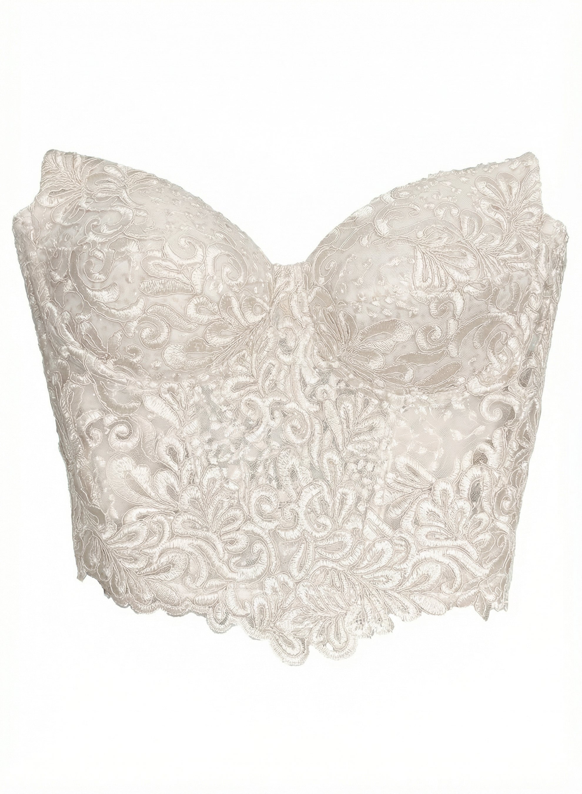 Ivory Koronkowy Gorset Orchidea 