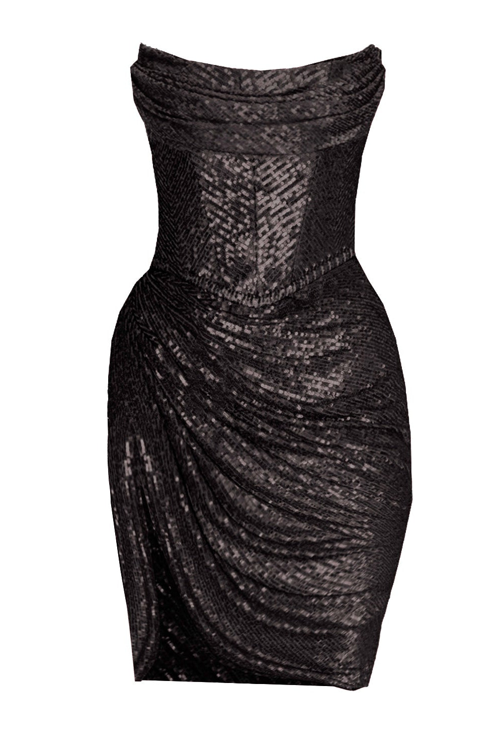 Delia Sequin Mini Dess Black