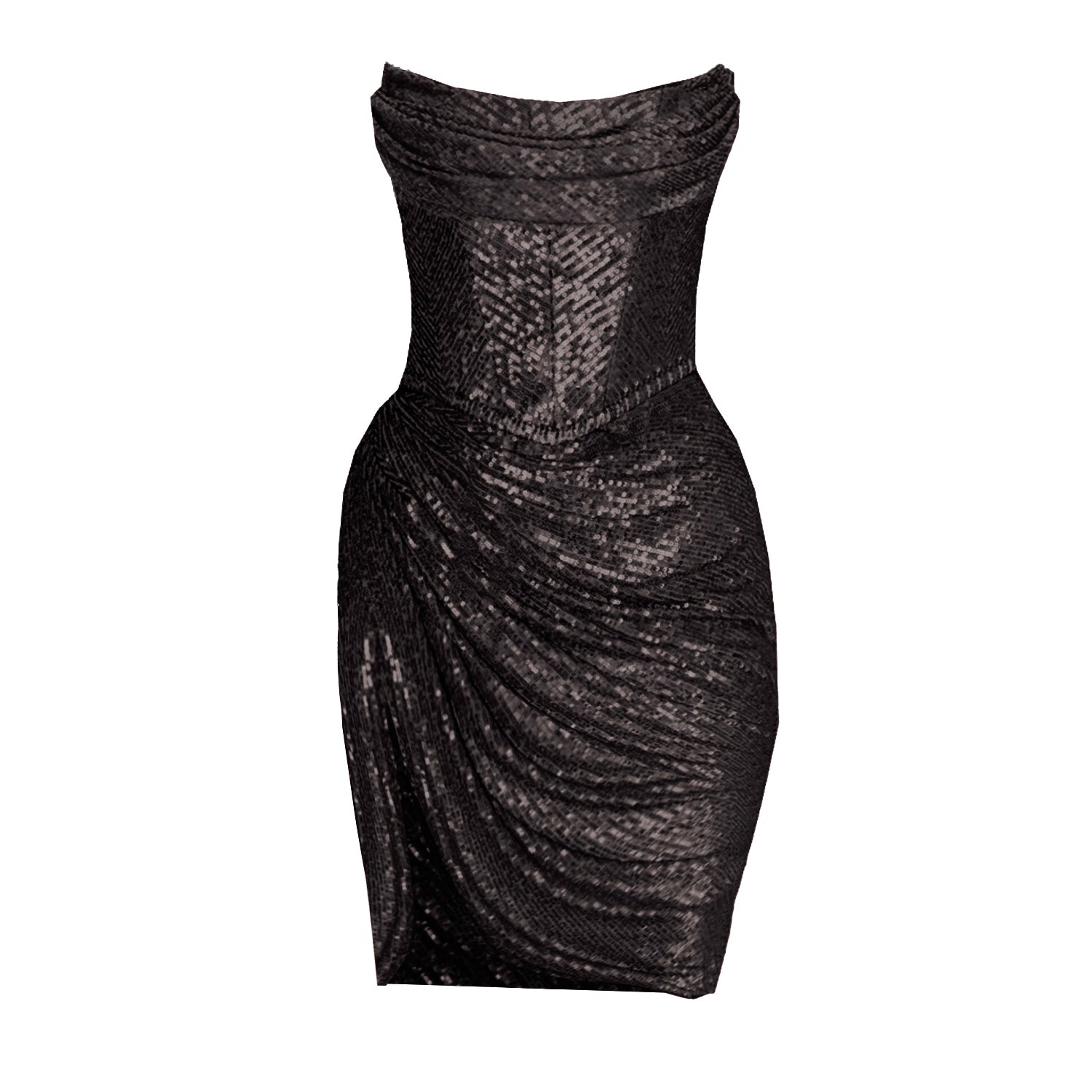 Delia Sequin Mini Dess Black