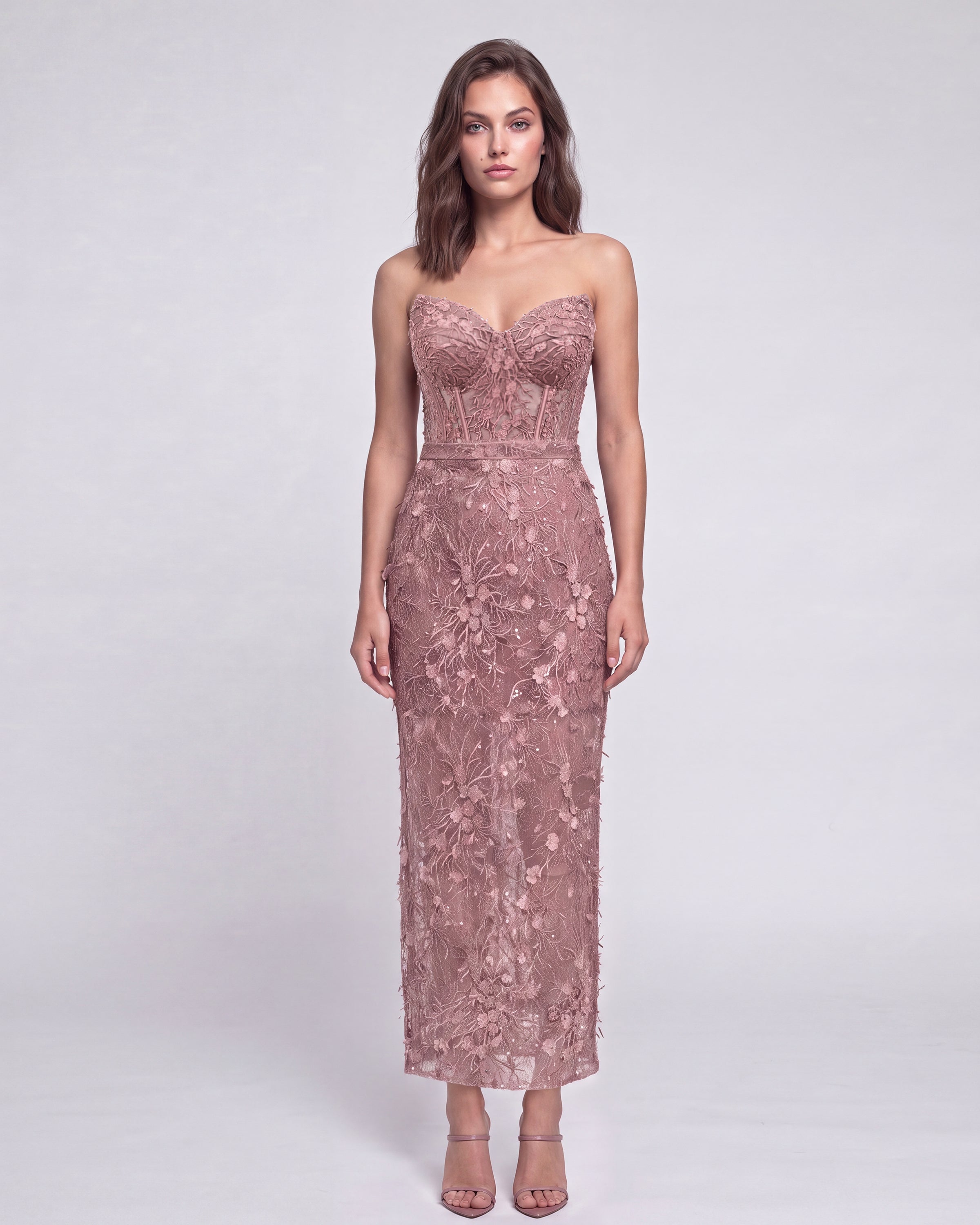 Catrice Lace Corset Top Dusty Pink