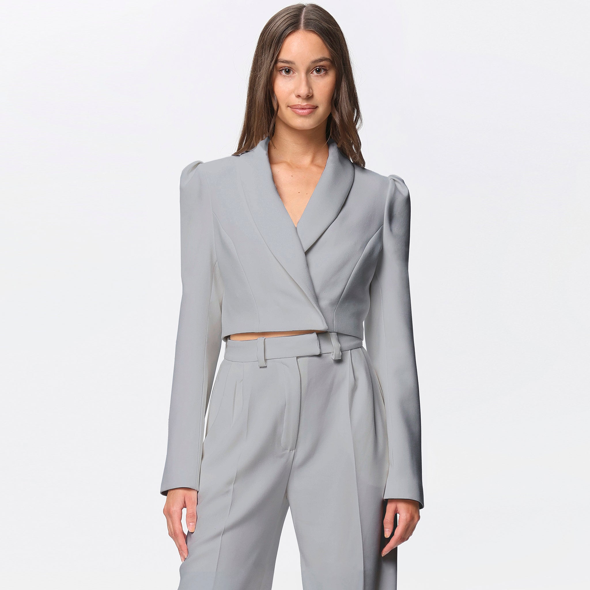 Sanremo Cropped Blazer Gray