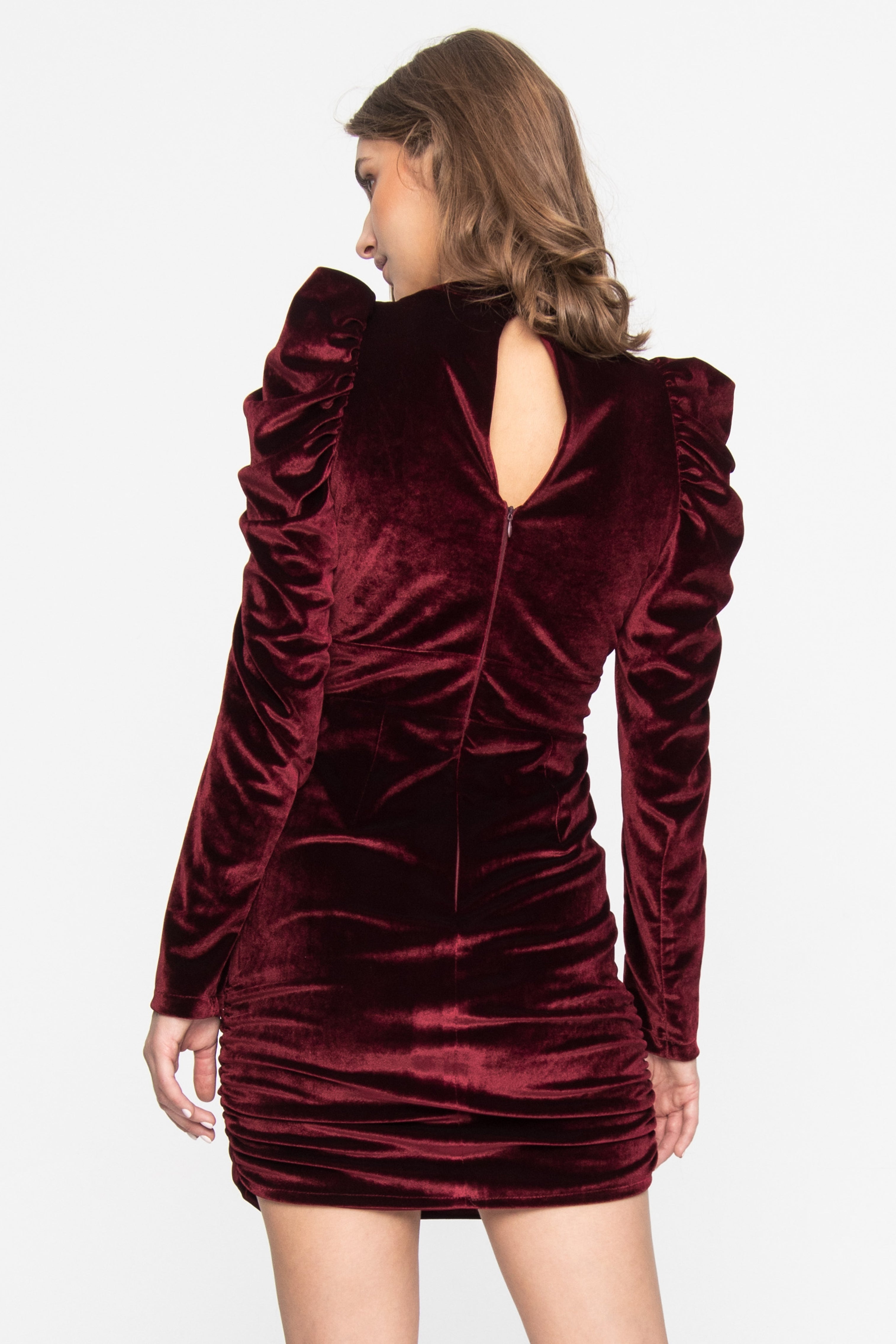 Diana Velvet Dress Burgundy Angelika Jozefczyk 2
