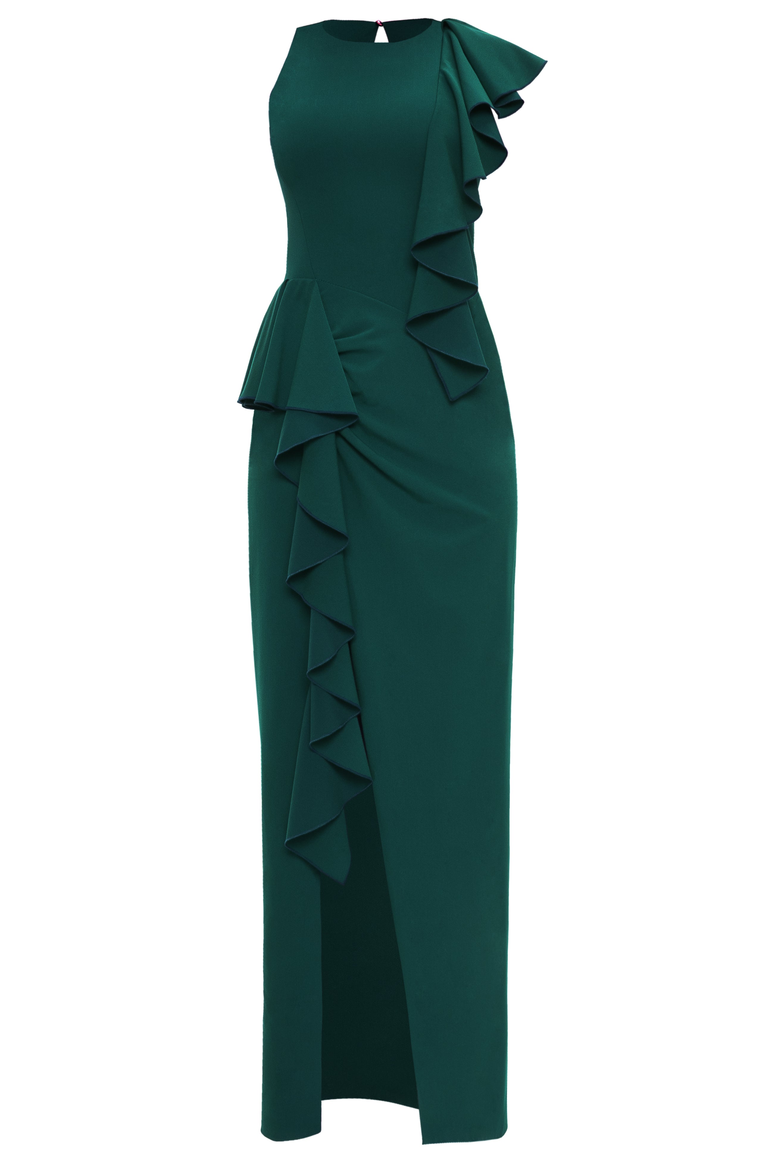 Robe de Soirée Luna Vert Emeraude