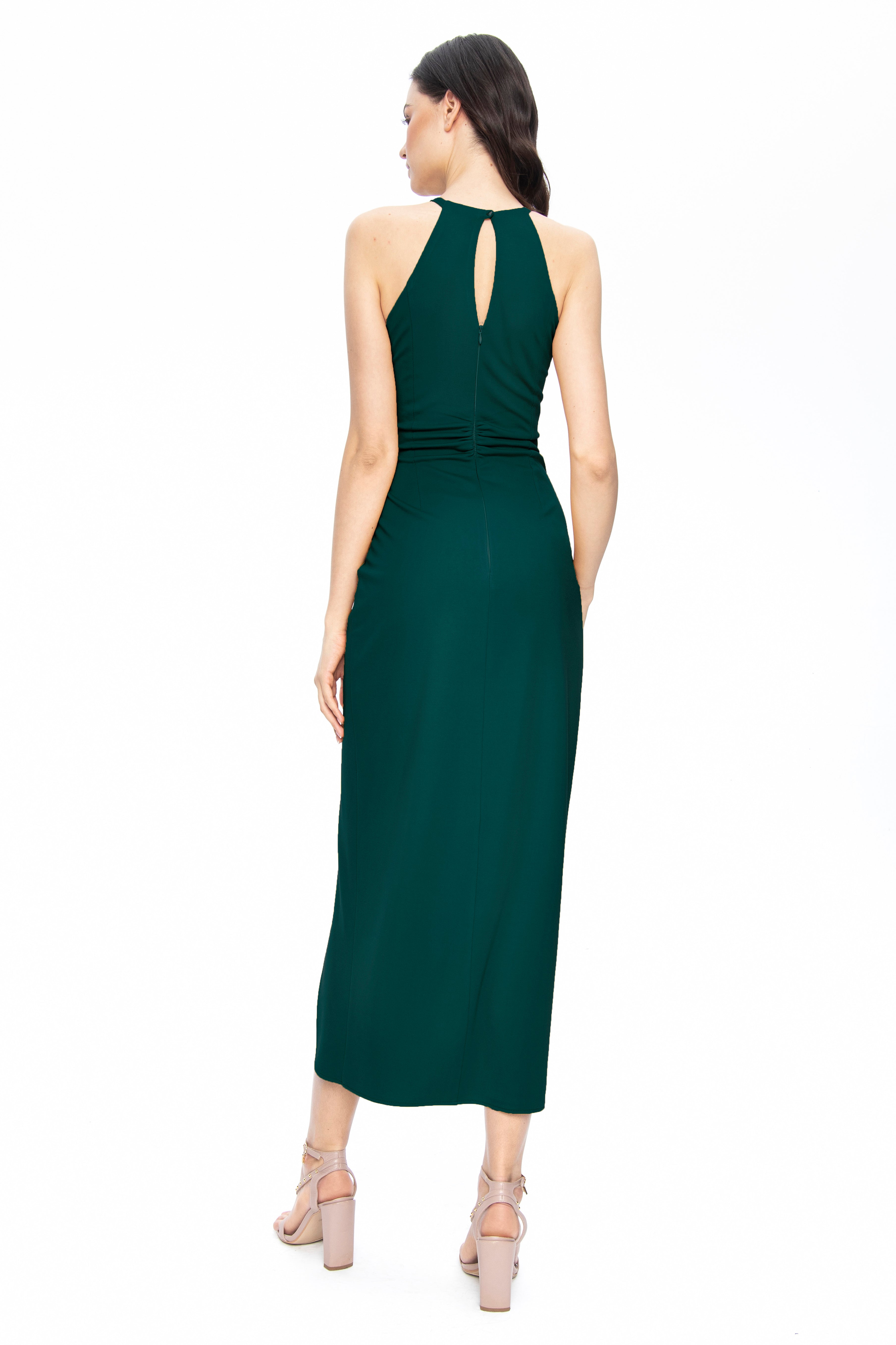 Drapowana sukienka Sofia Emerald green
