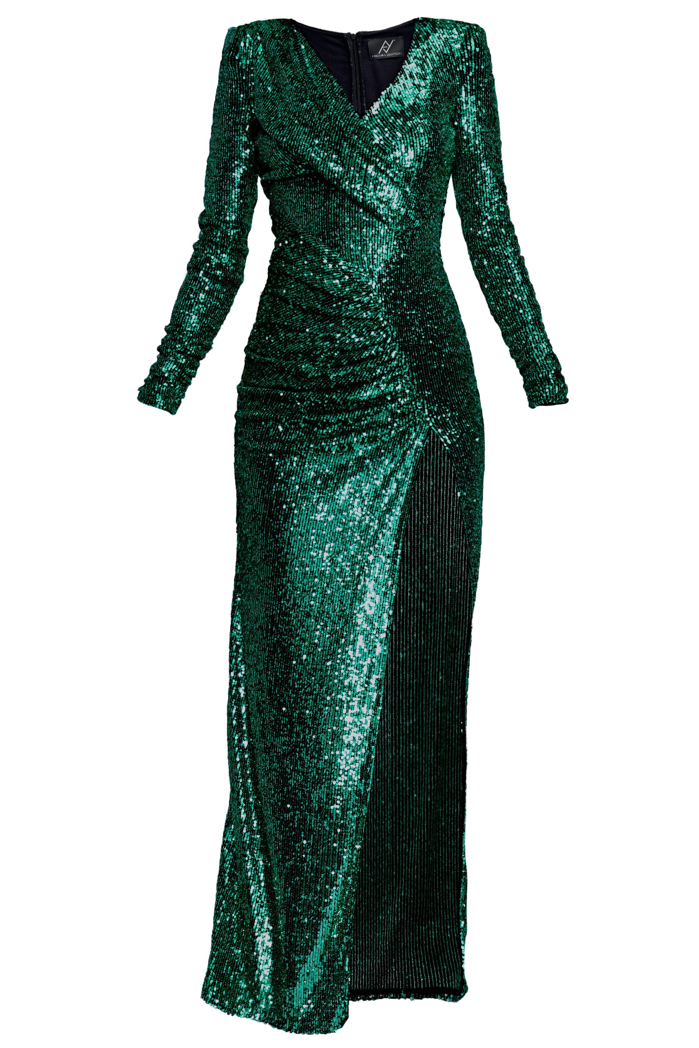 Robe de soirée vert émeraude Gloria