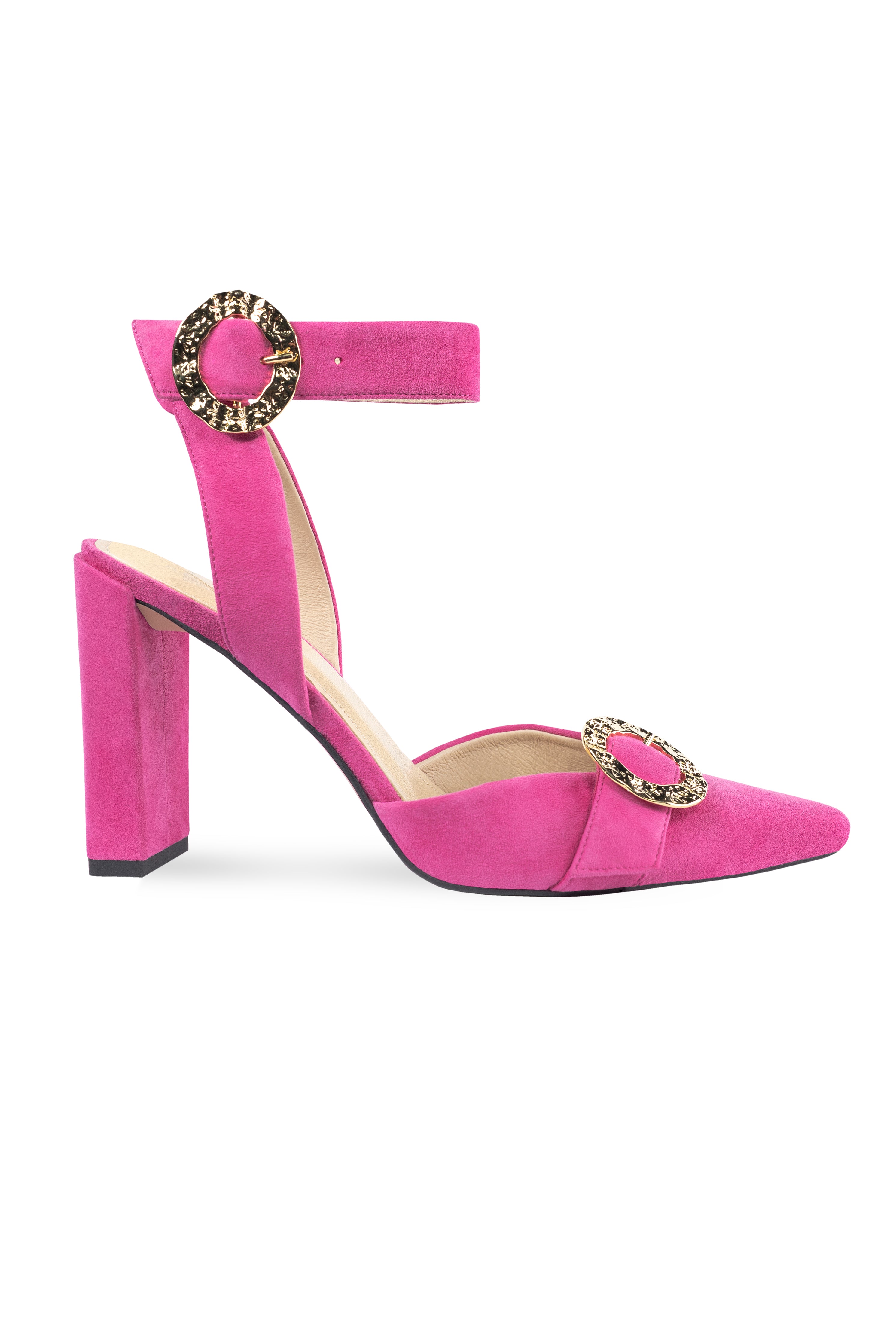 Fuchsia Suede Heels Dynasty Angelika Jozefczyk 4